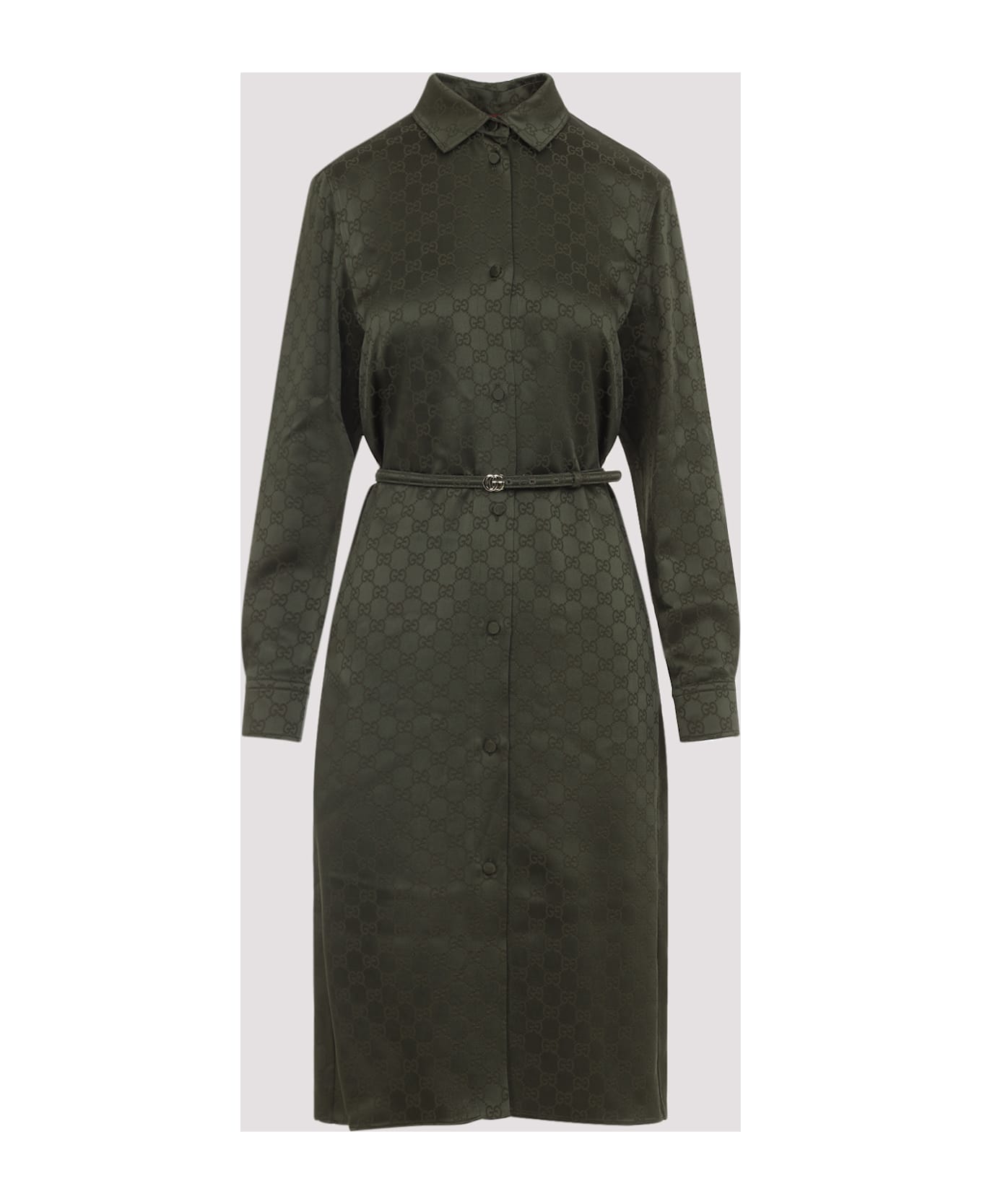 Gucci Gg Dress - Greysh Forest Green