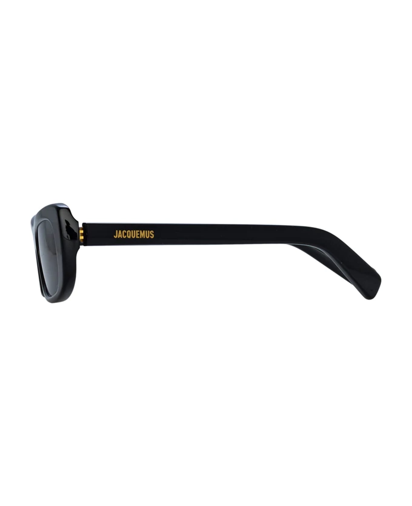 Jacquemus Capri - Black Sunglasses - capri black  yellow gold 