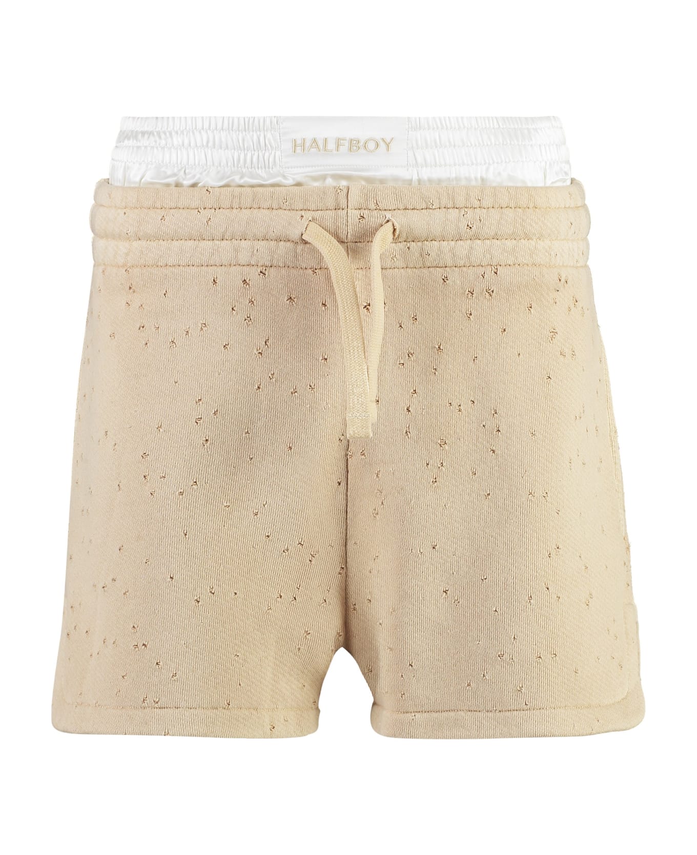 HALFBOY Cotton Shorts - Beige