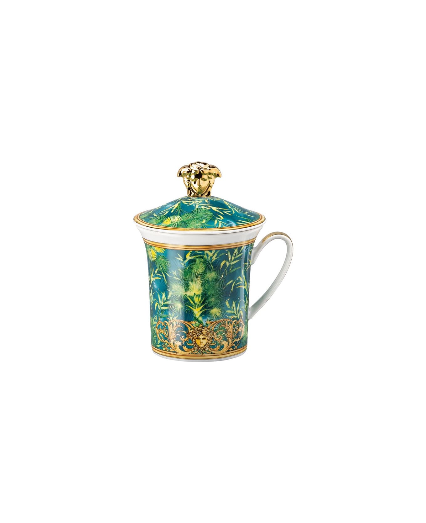 Versace Mug Con Coperchio Jungle - Verde