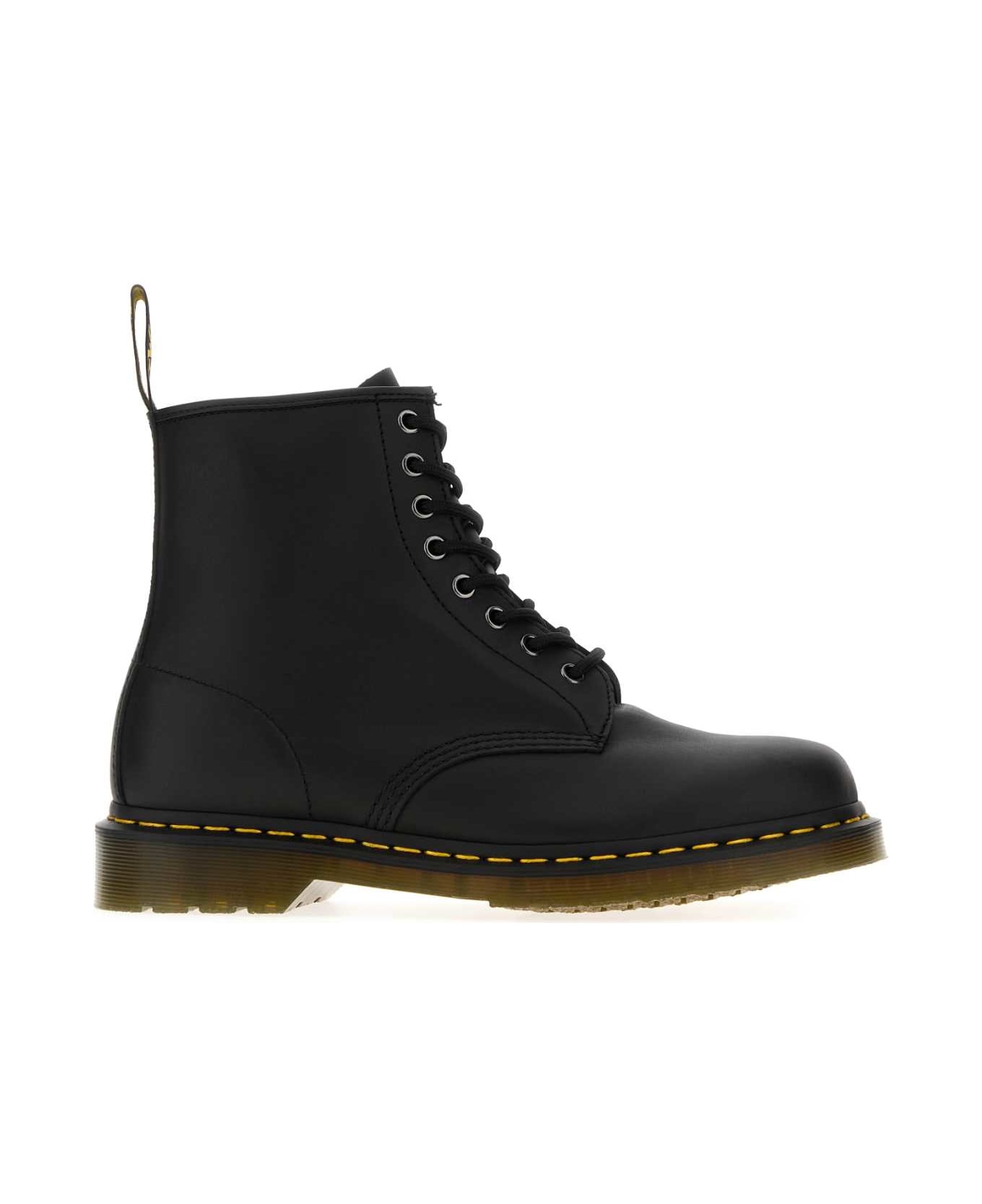 Dr. Martens Black Nappa Leather Ankle Boots - BlackNappa