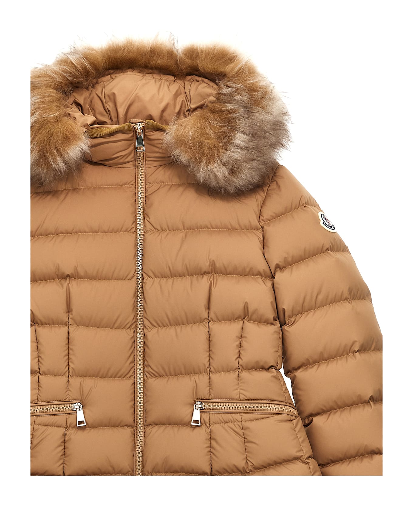 Moncler 'boedette' Down Jacket - Beige コート＆ジャケット