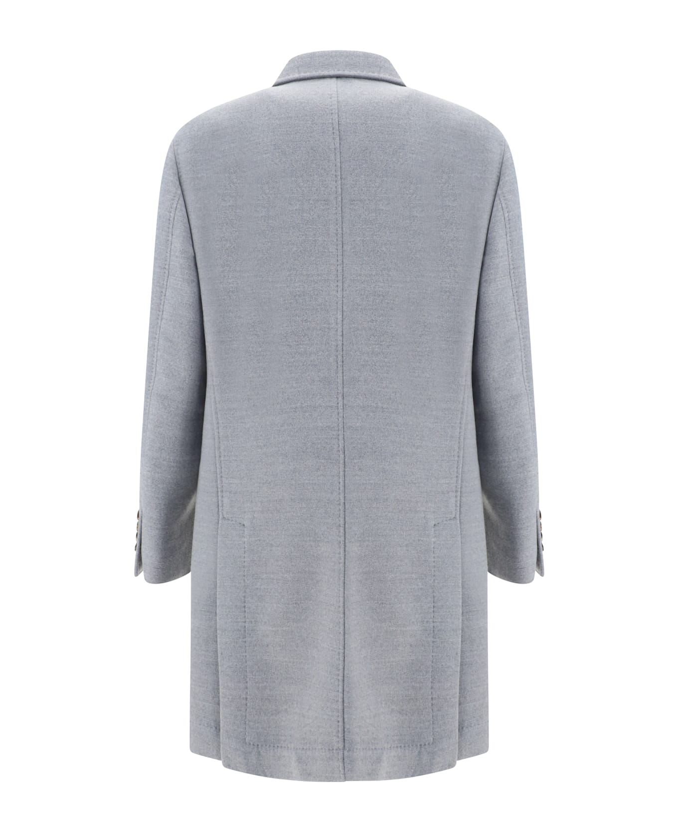 Brunello Cucinelli Wool Coat - Perla/sabbia