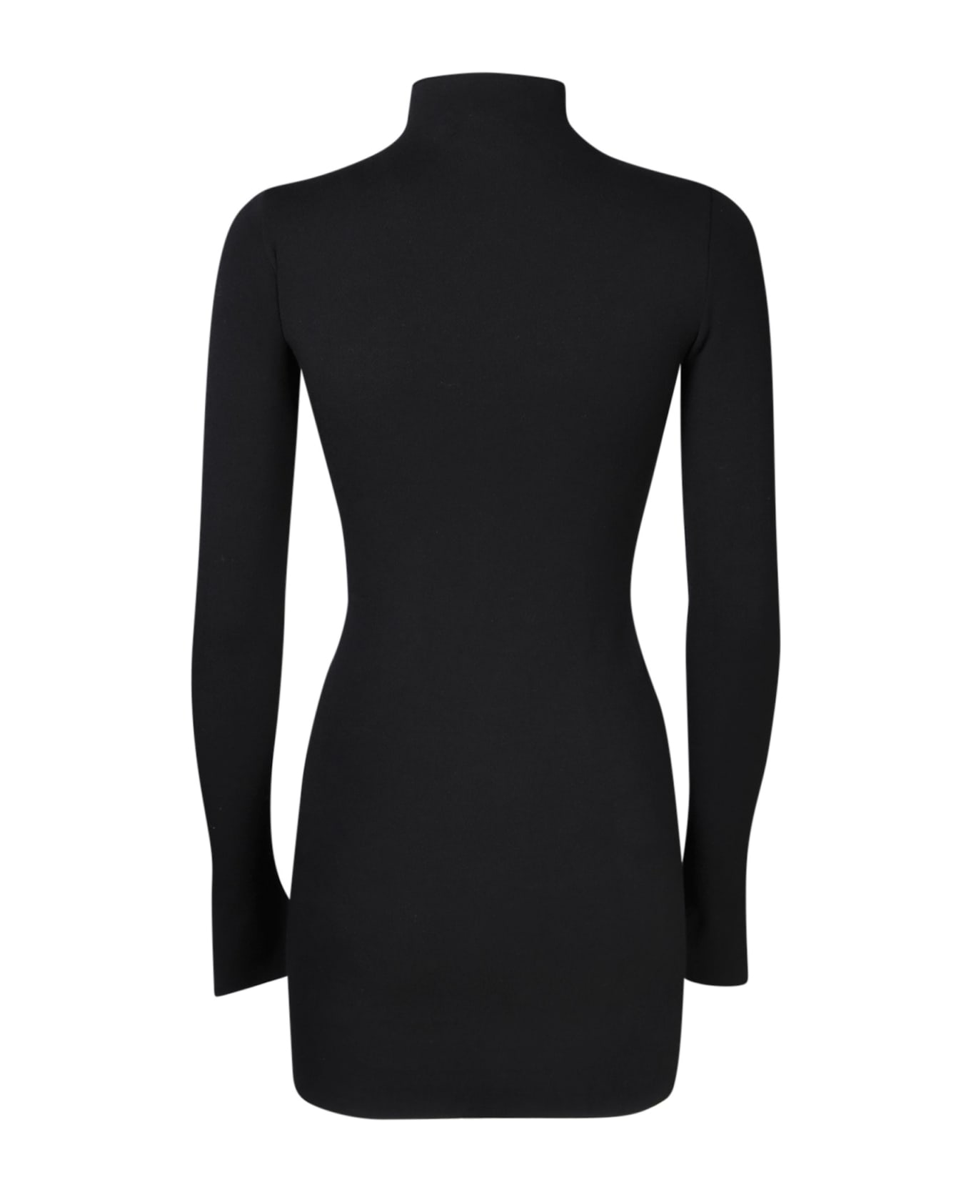 SSHEENA Black Knit Cut Mini Dress - Black