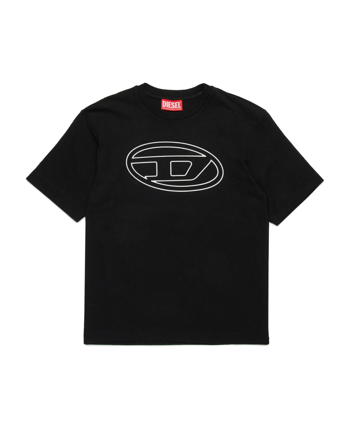 Diesel Tjustbigoval Over T-shirt Diesel Oval D Branded T-shirt - Black