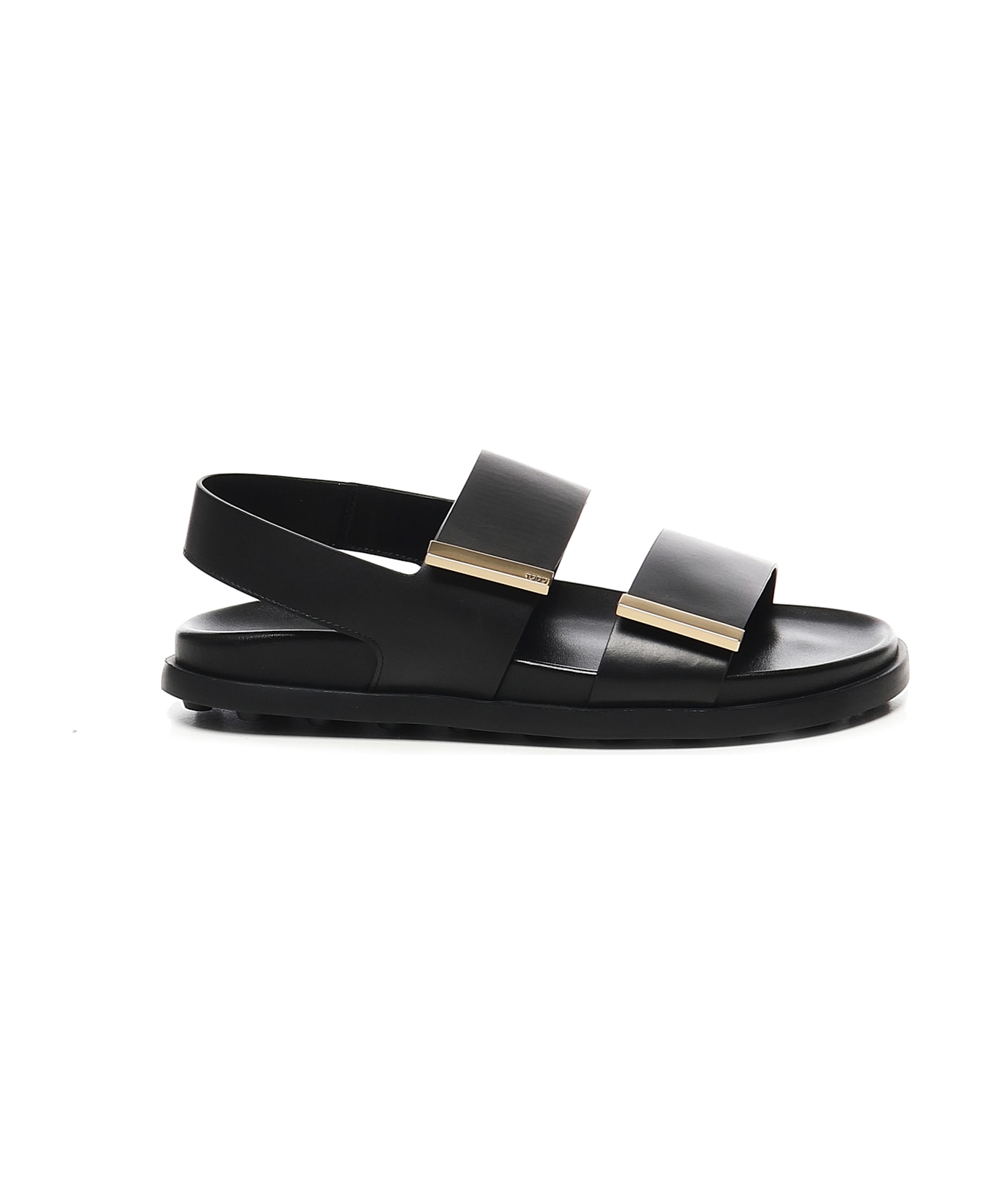 Tod's Leather Strap Sandal - Black