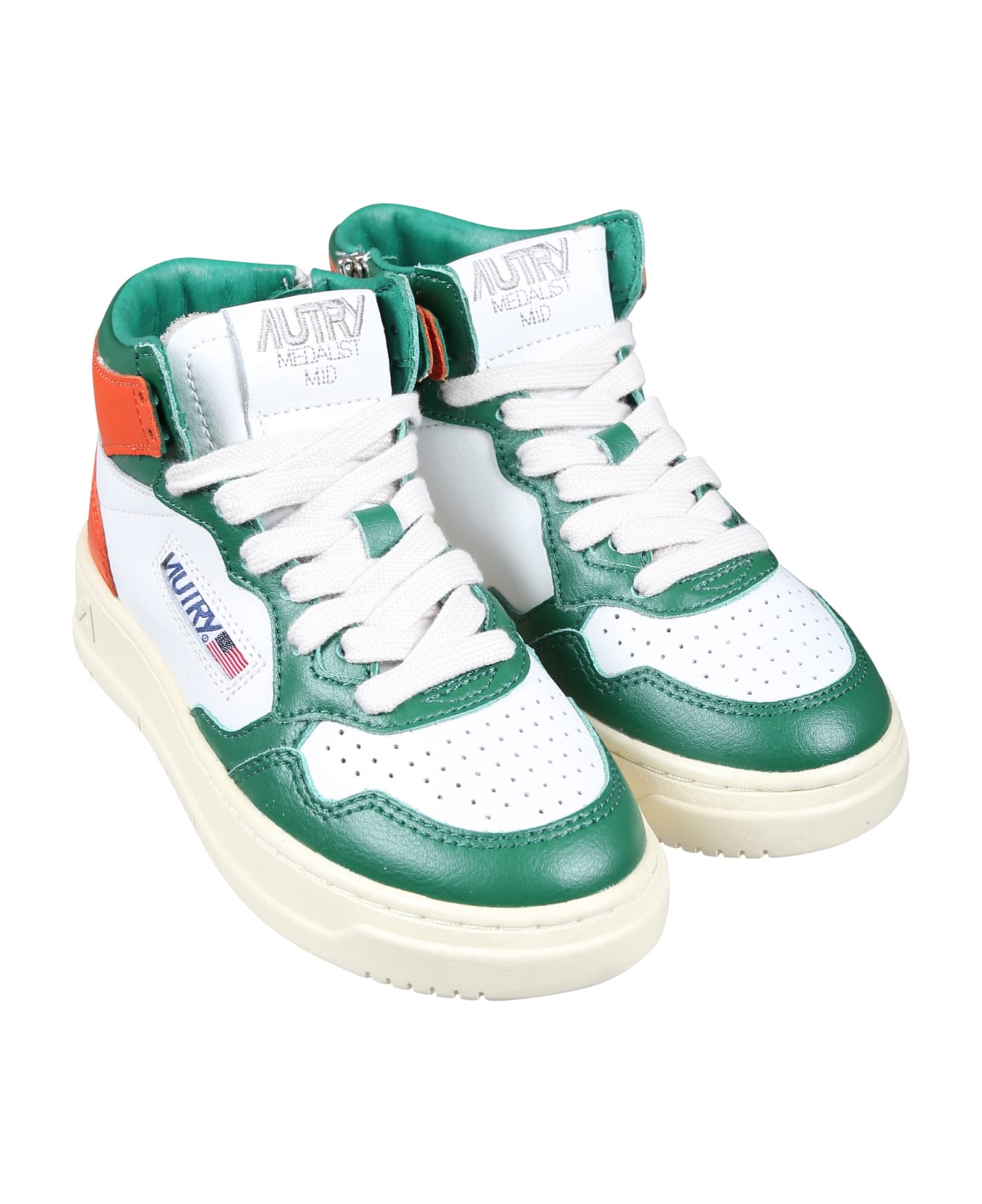 Autry Medalist Mid-top Multicolor Sneakers For Kids - Multicolor シューズ