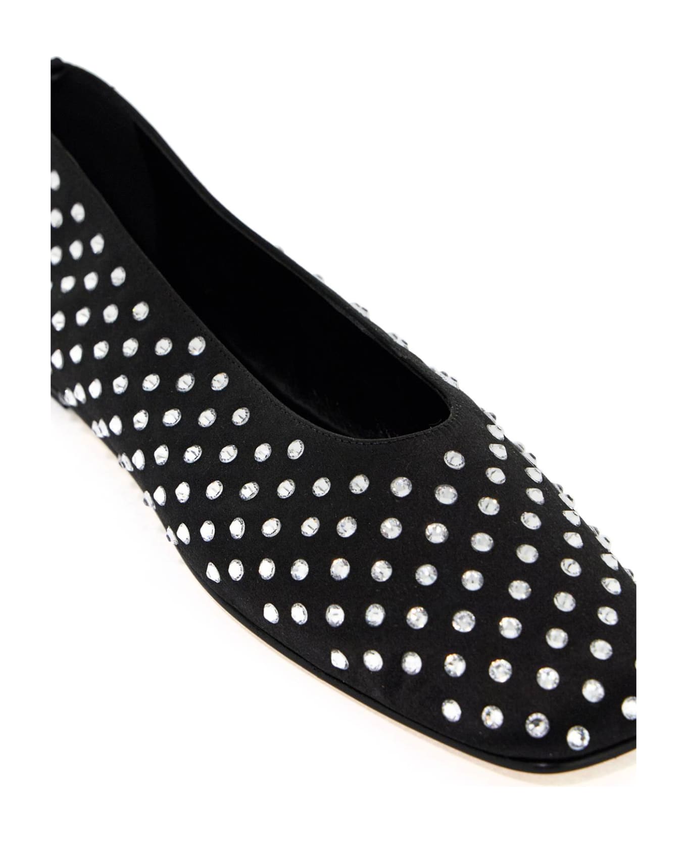 Magda Butrym 
satin Ballerina Flats With - BLACK
