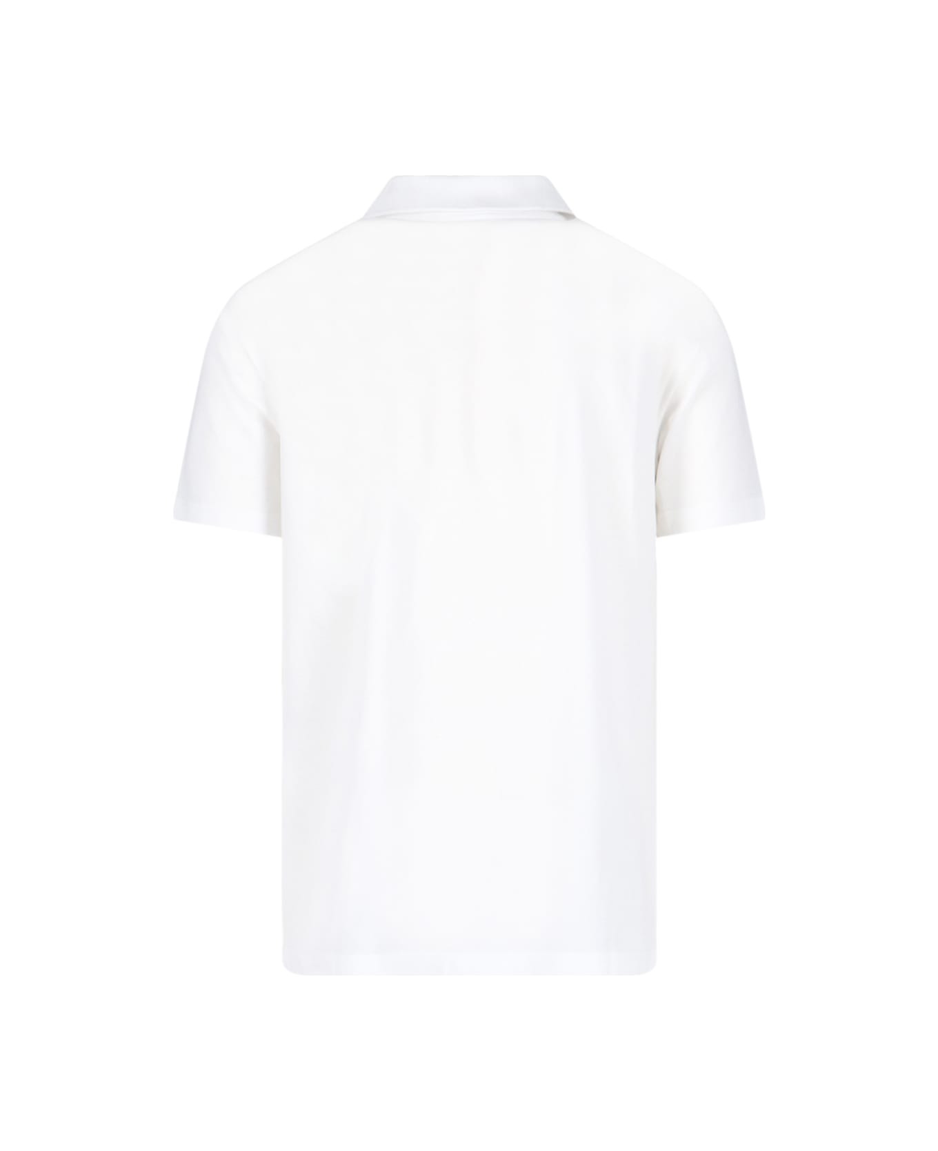 Versace Medusa Embroidered Polo Shirt - White