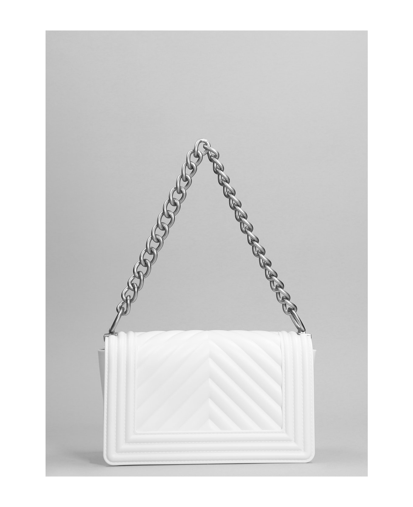 Marc Ellis Flat S Shoulder Bag In White Pvc - white