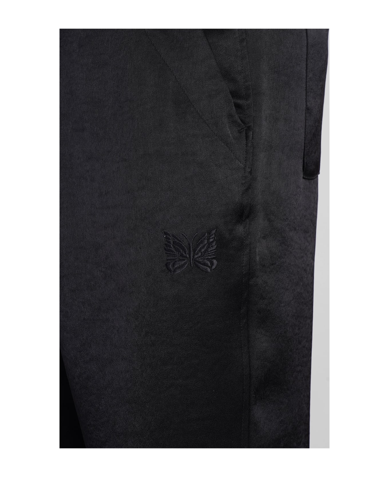 Needles Pants In Black Polyester - black ボトムス