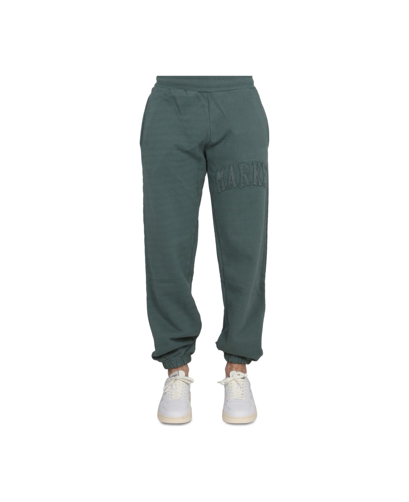 Market Pants With Applied Logo - GREEN