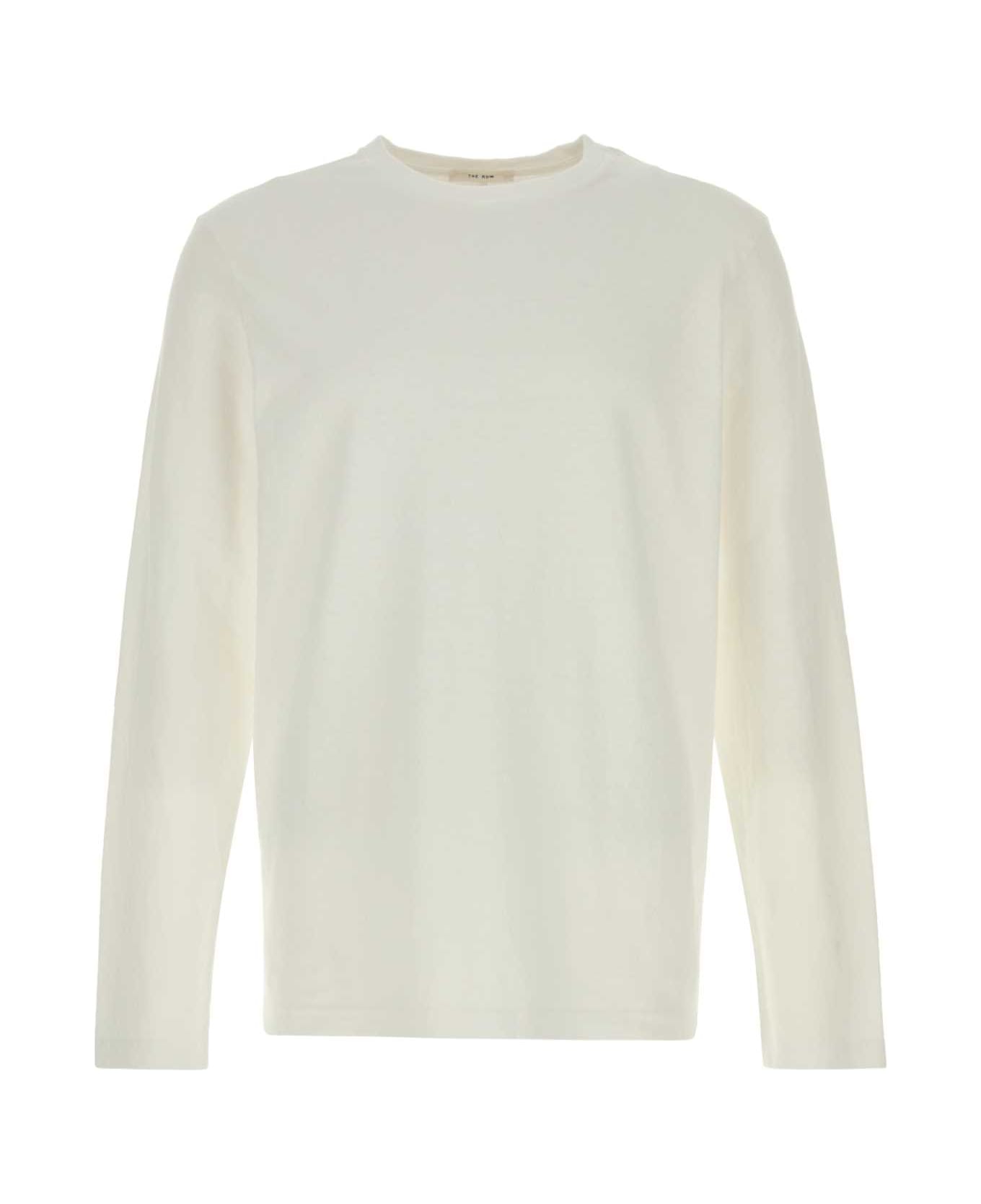 The Row White Cotton Leon T-shirt - White