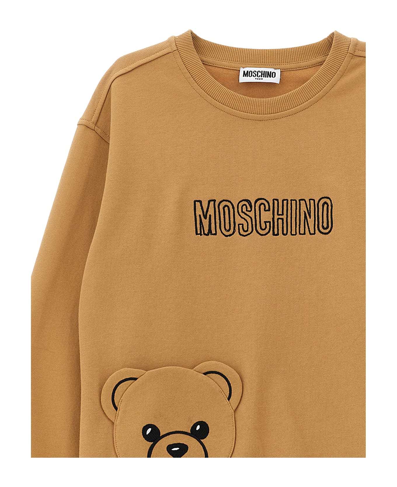 Moschino 
teddy Bear
 Pocket Sweatshirt - Beige