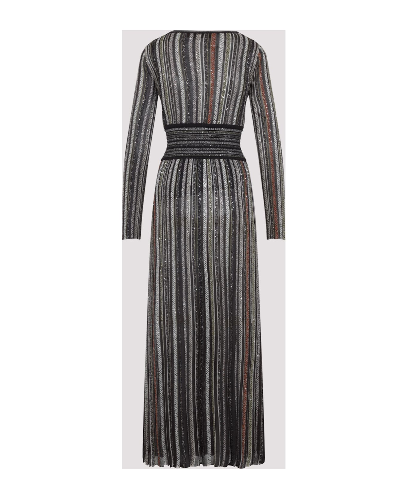 Missoni Long Dress - Multi Beige Brown