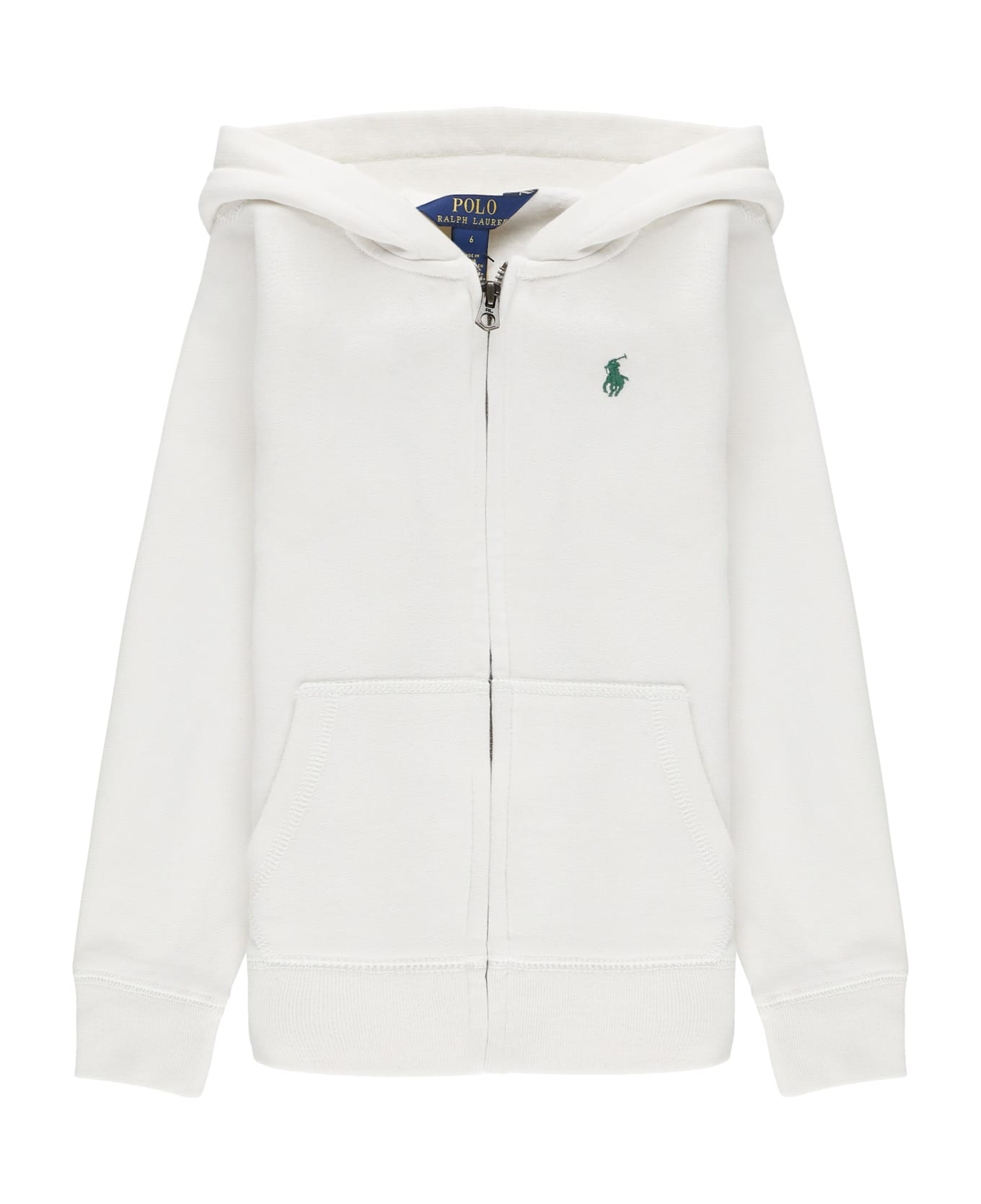 Ralph Lauren Pony Hoodie - White