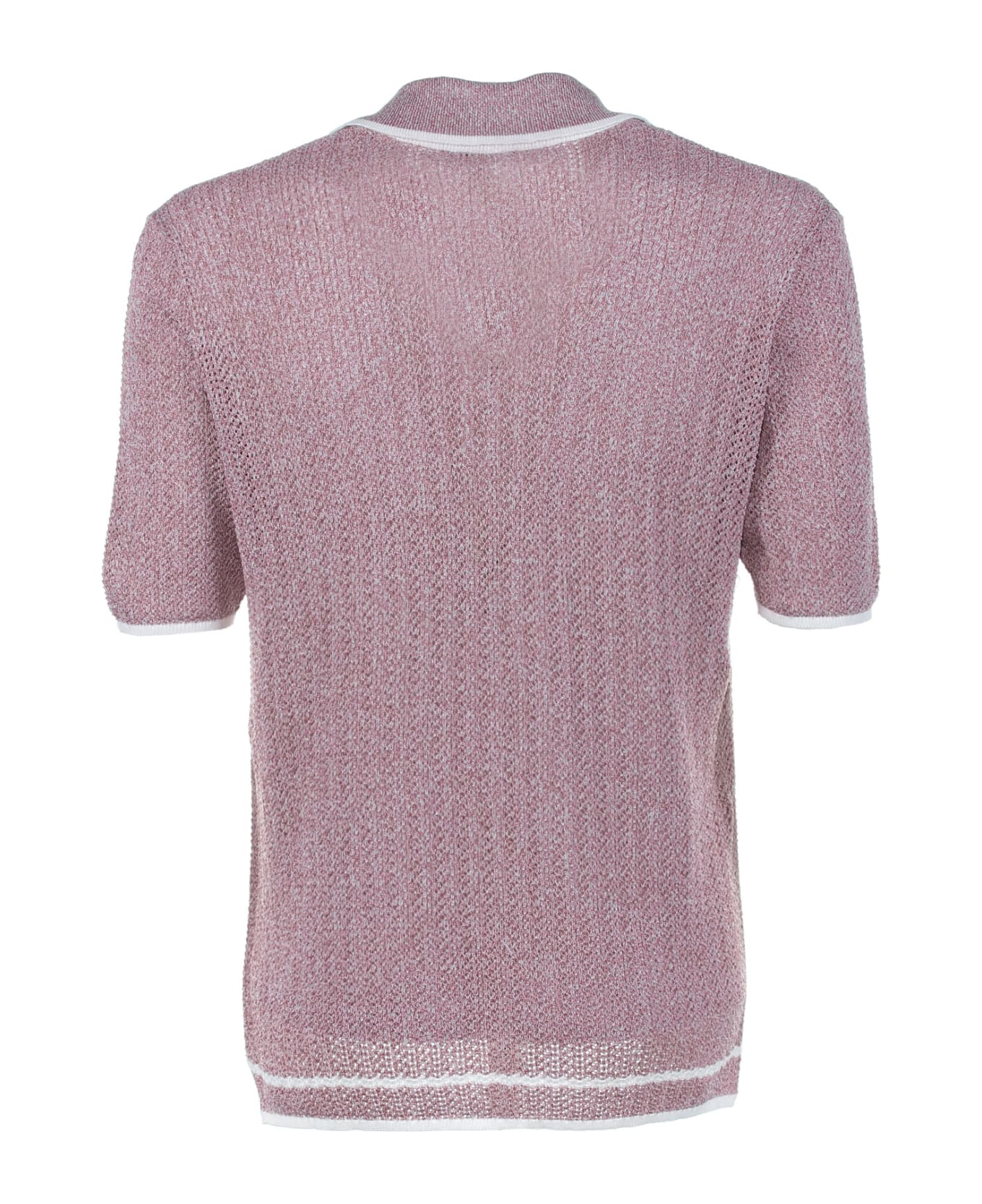Tagliatore Cotton Polo Shirt Without Button - ROSA ポロシャツ