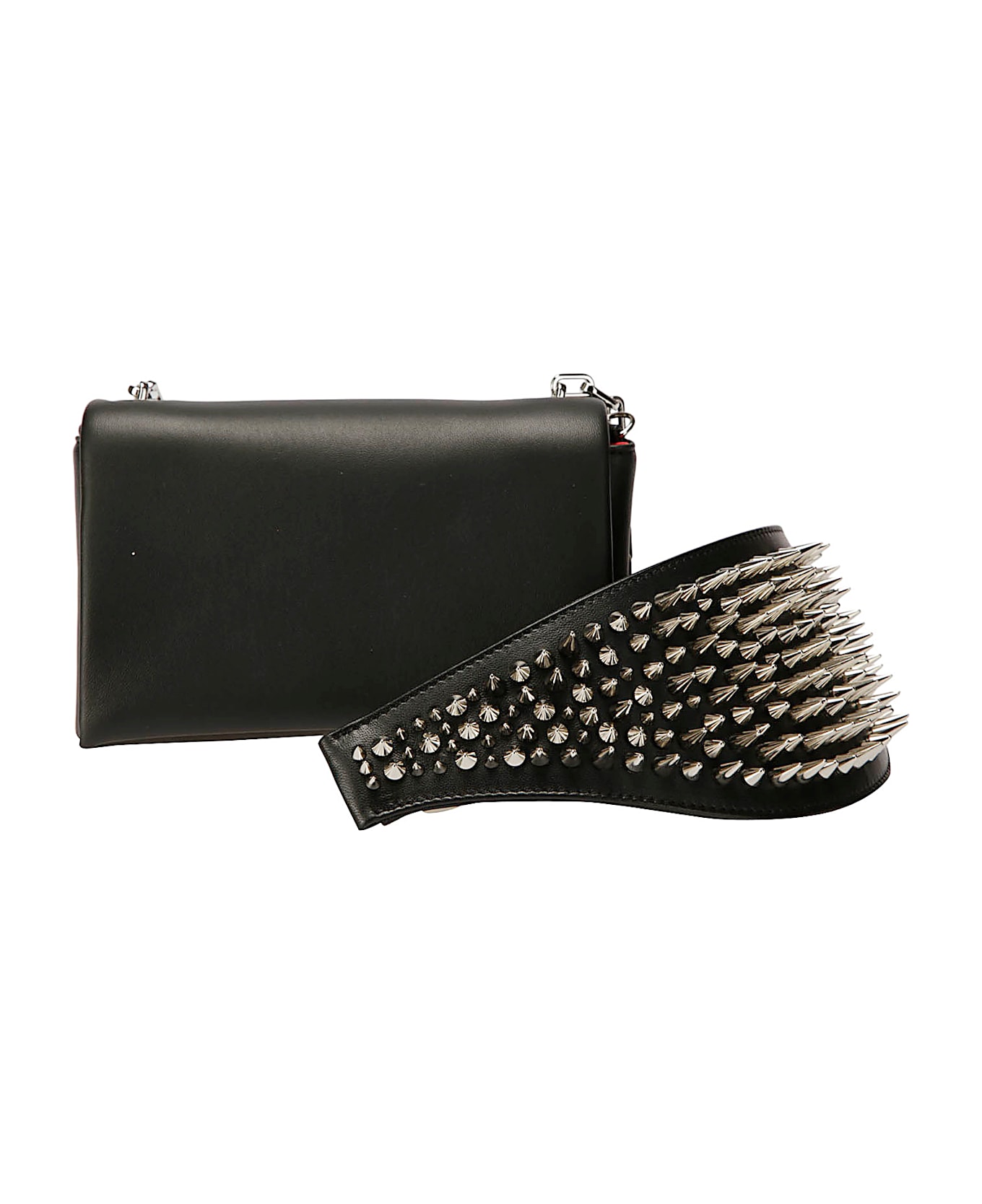 Christian Louboutin Artemis Crossbody - BLACK/SILVER