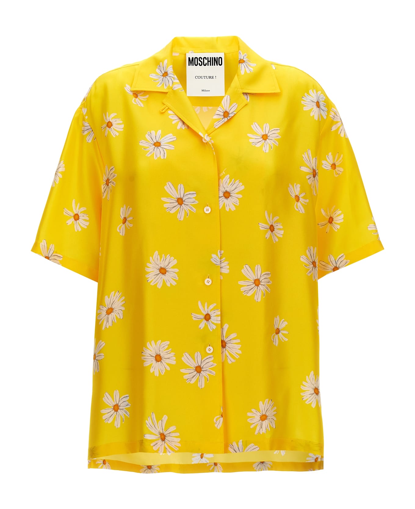 Moschino 'margherite' Print Shirt - Yellow