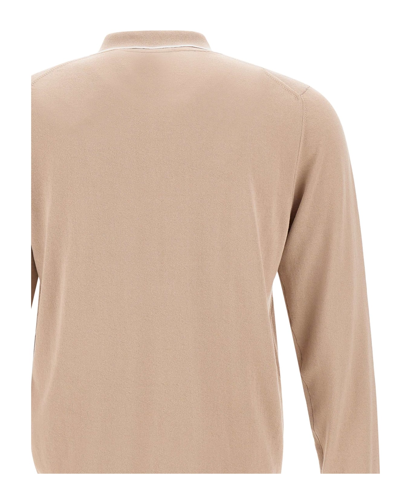 Peserico Cotton Polo Shirt - BEIGE
