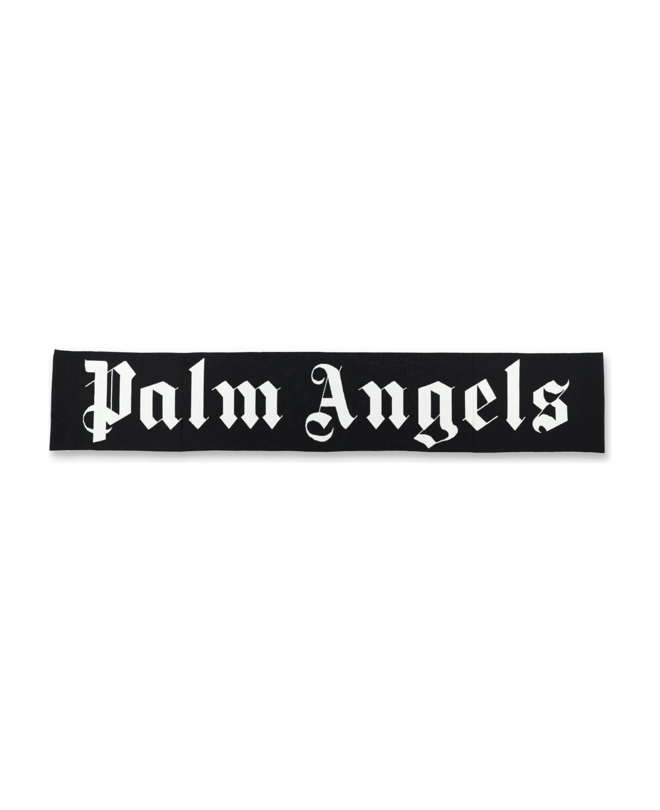 Palm Angels Macro Logo Scarf - BLACK