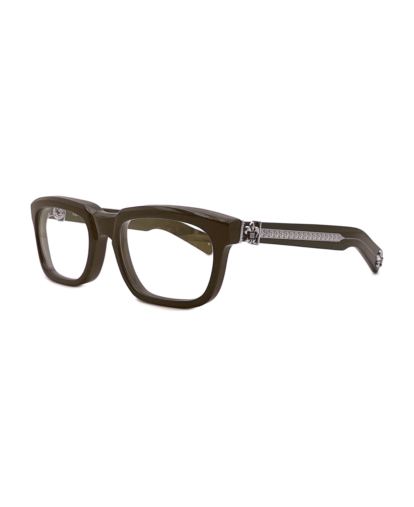 入手困難◆希少【CHROME HEARTS】See You In Tea Army Rx メガネ Rare Authentic Chrome Hearts SEE YOU IN TEA CRYS 52mm