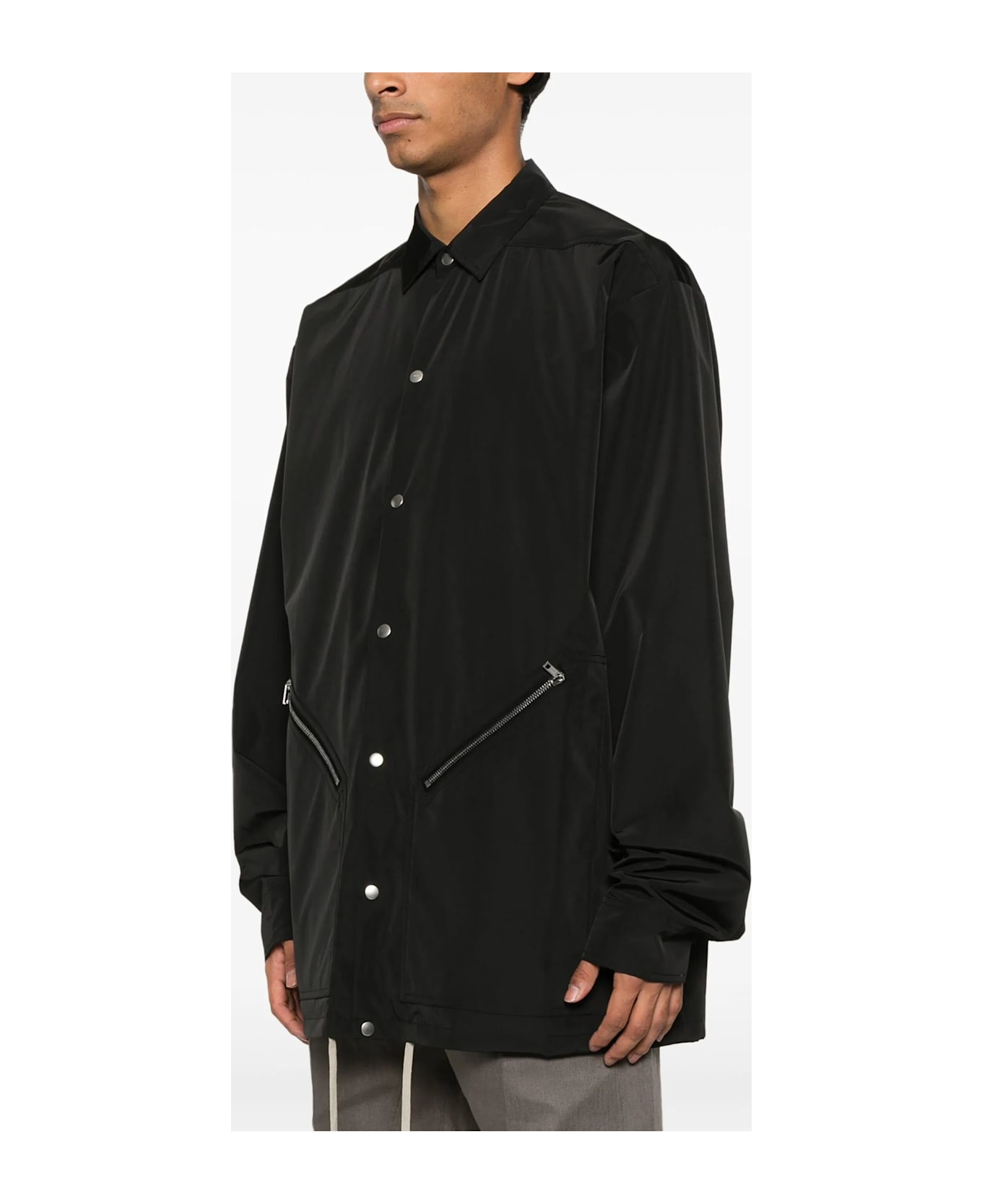 Rick Owens Coats Black - Black