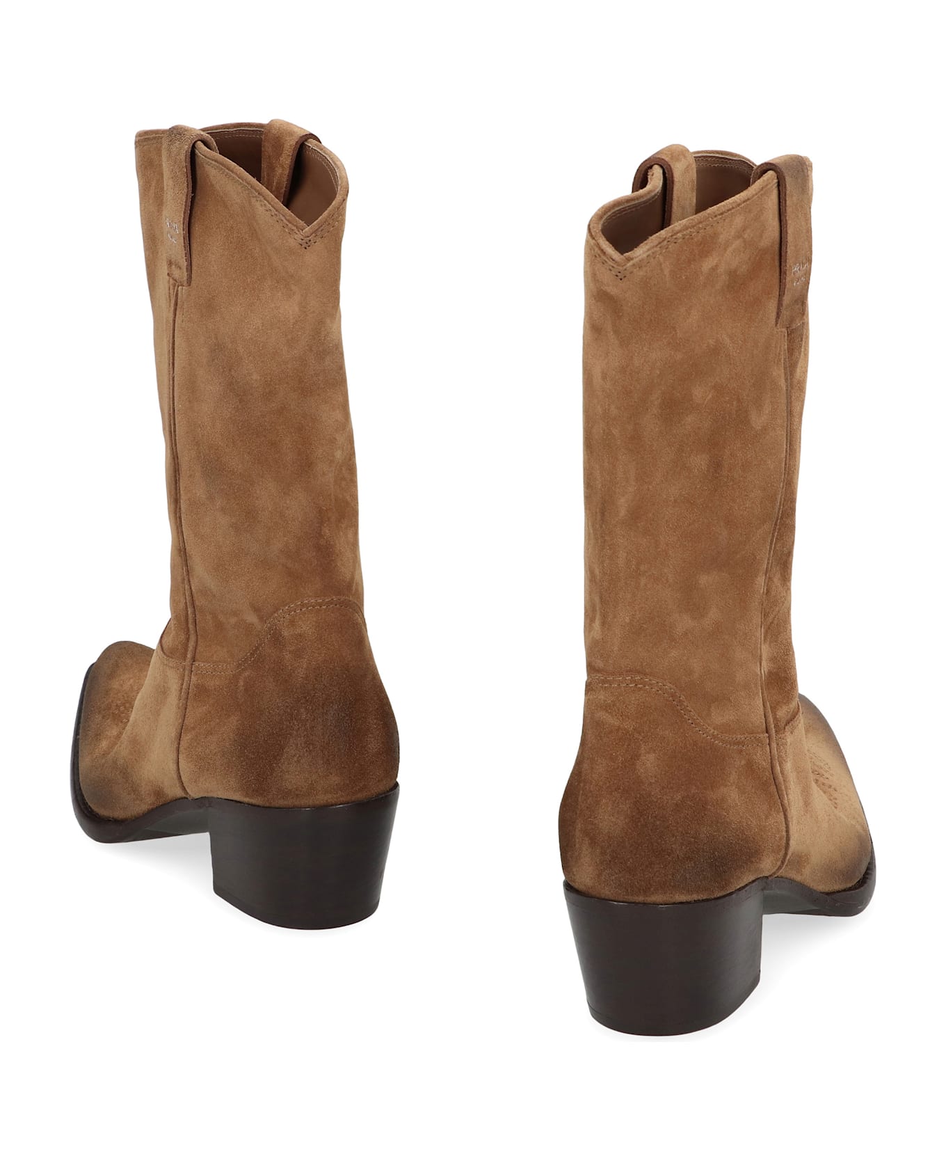 Prada Suede Ankle Boots - TABACCO