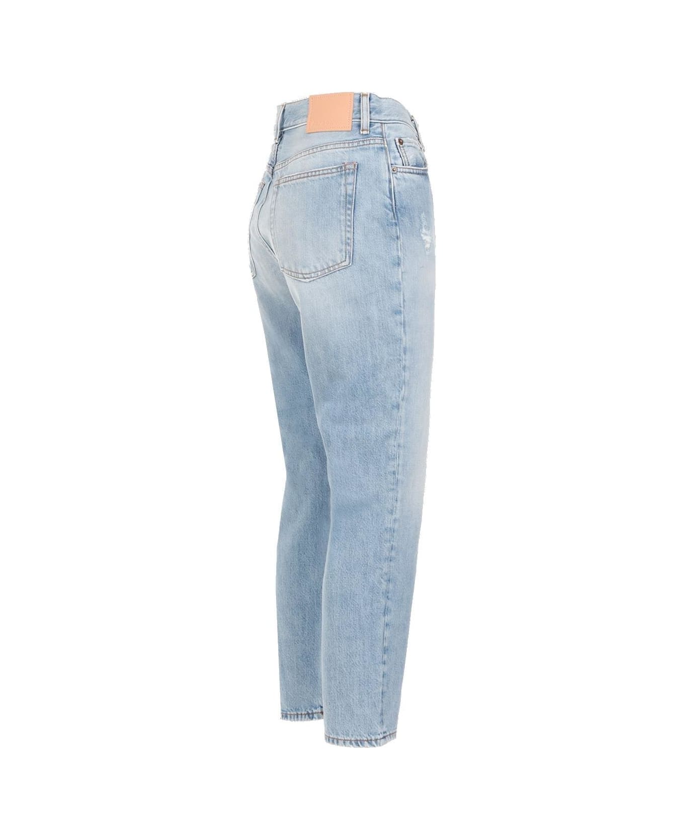 Acne Studios High-waisted Straight-leg Jeans - Light blue