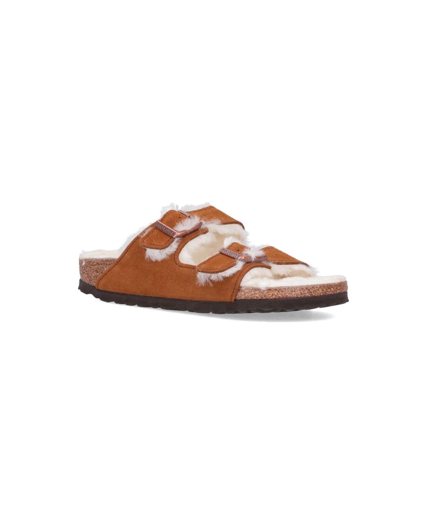 Birkenstock 'arizona' shearling Sandals - Brown