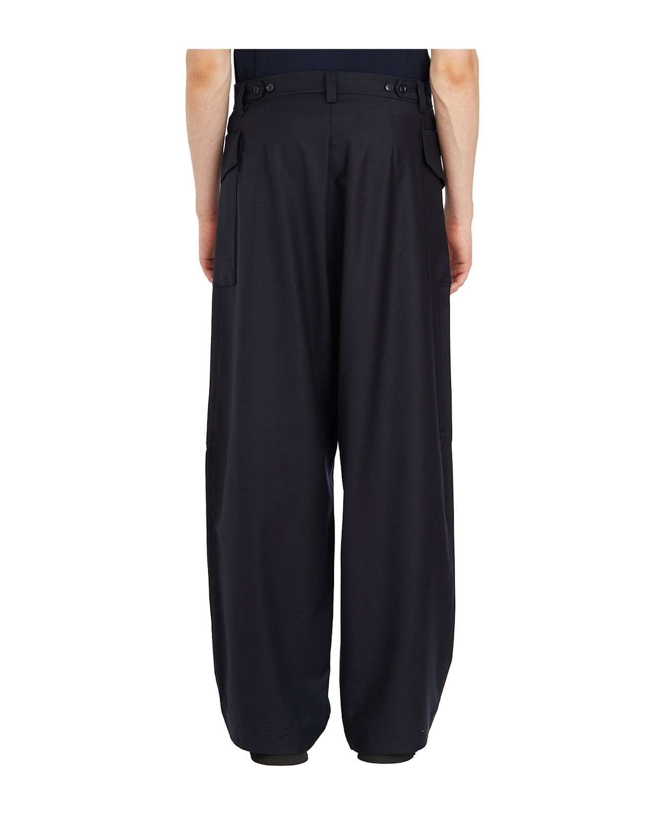 Barena Caorloto Fan Wide-leg Trousers - Blue