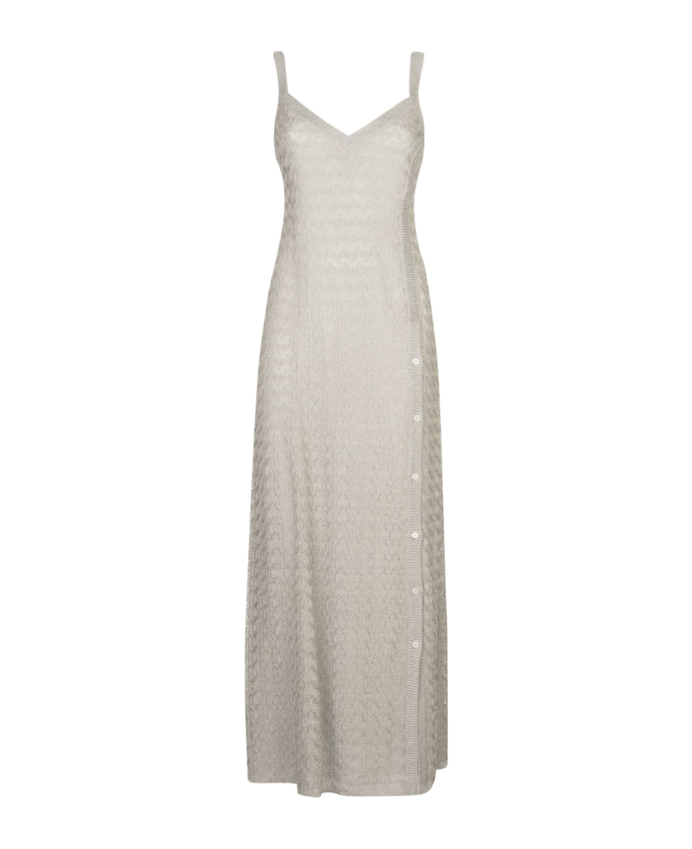 Missoni Long-length Sleeveless Dress - Silver Light
