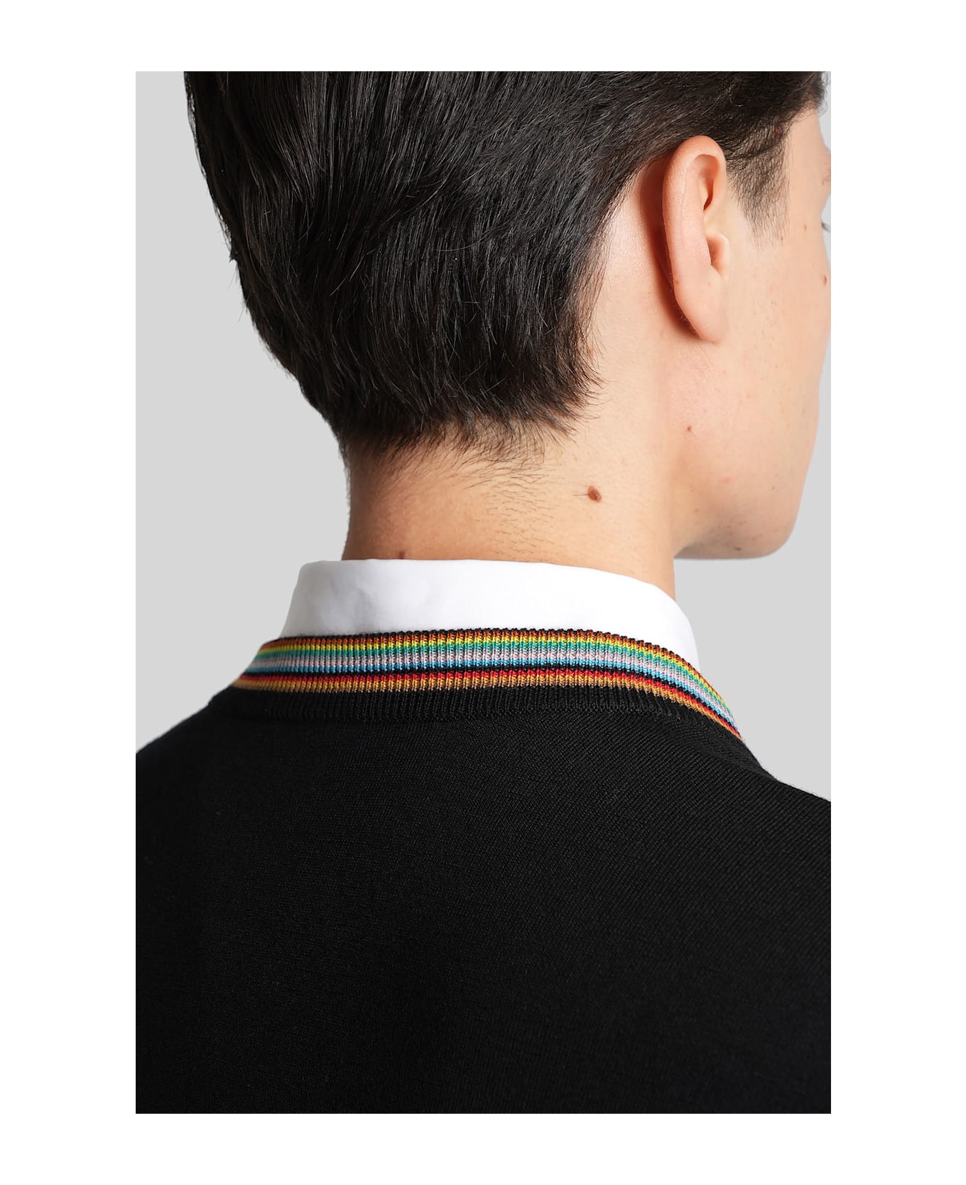 Paul Smith Cardigan In Black Wool - black