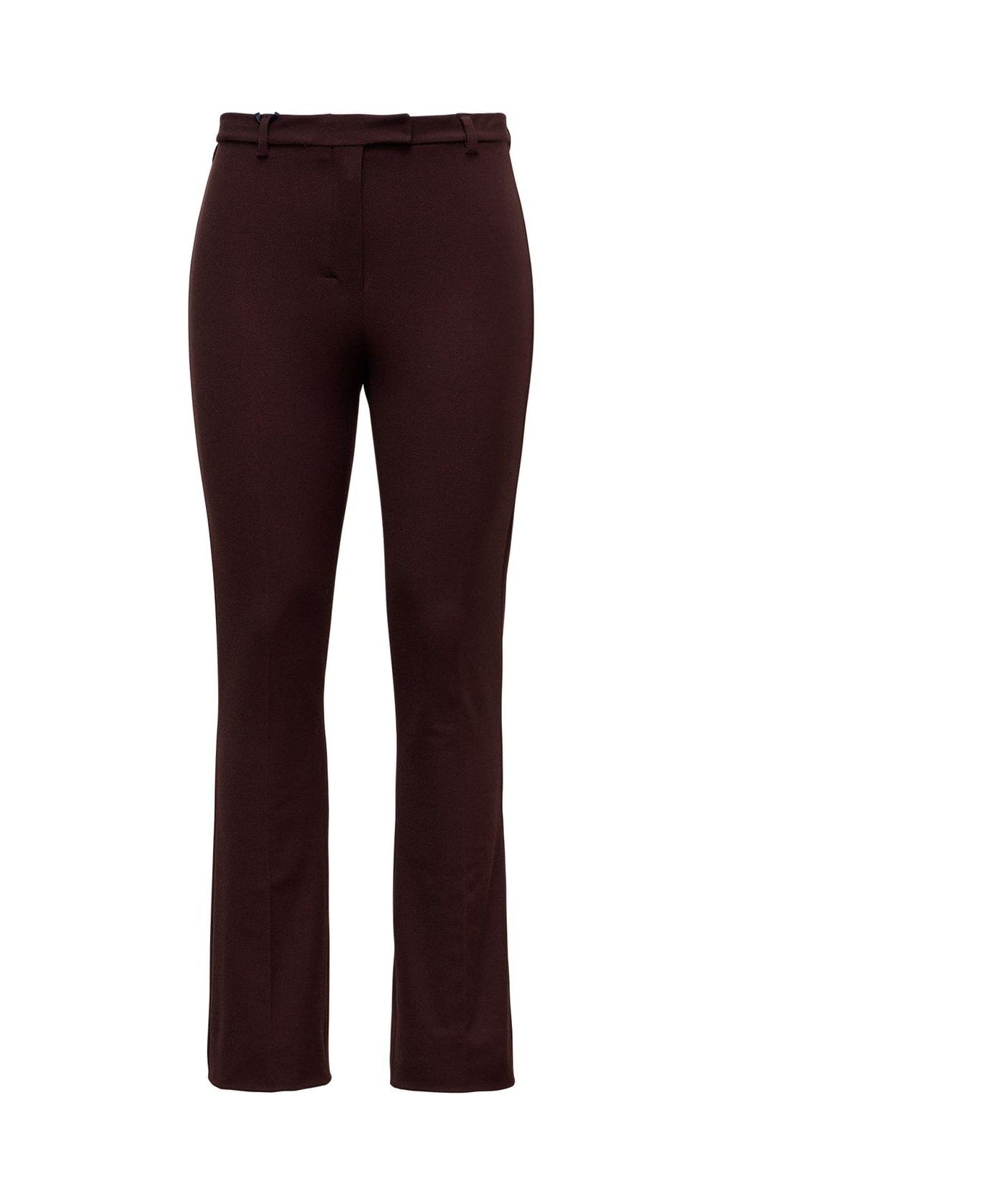 'S Max Mara Umanita Mid-rise Cropped Trousers - Bordeaux