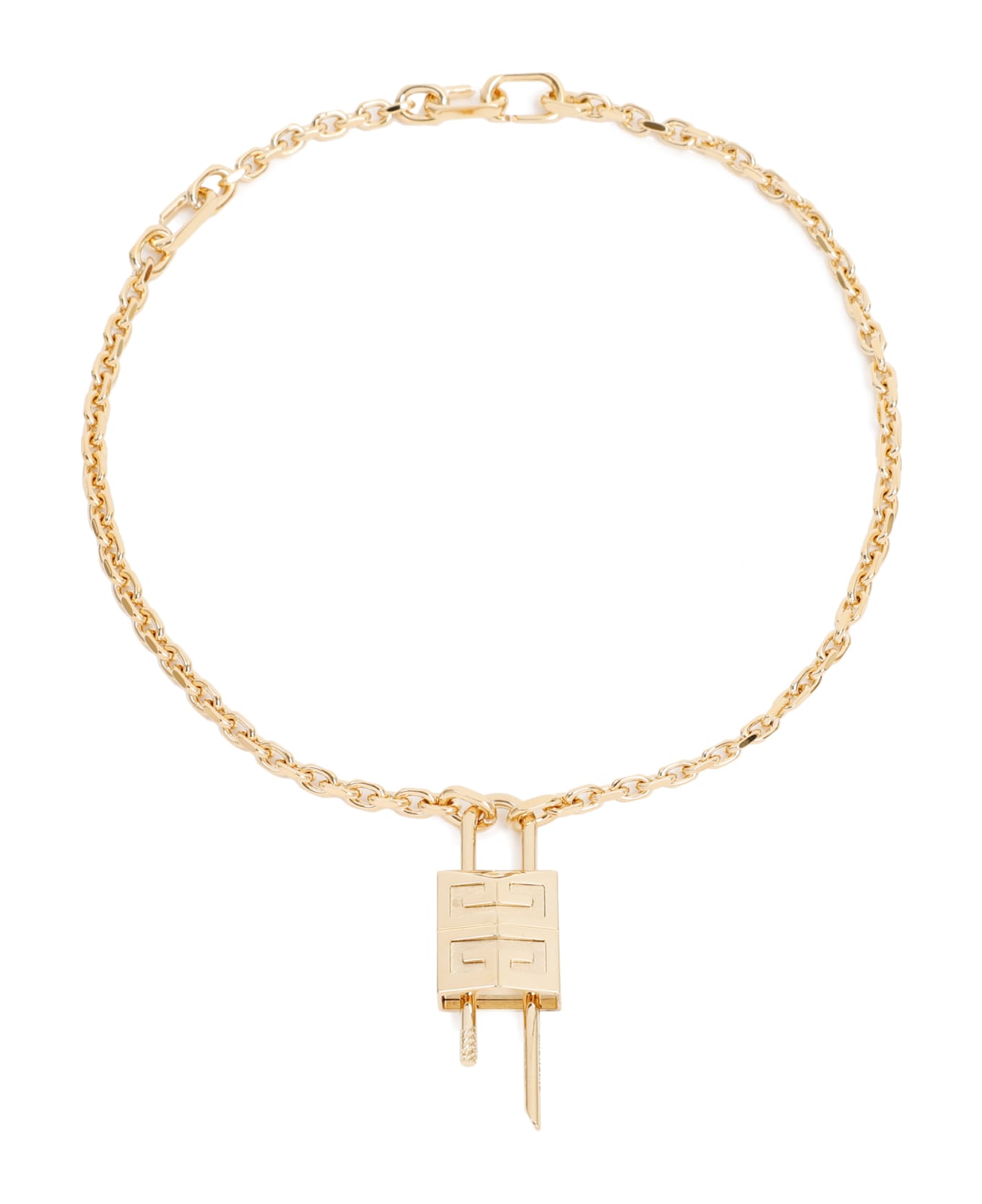 Givenchy Lock Necklace With 4g Padlock - Golden Yellow