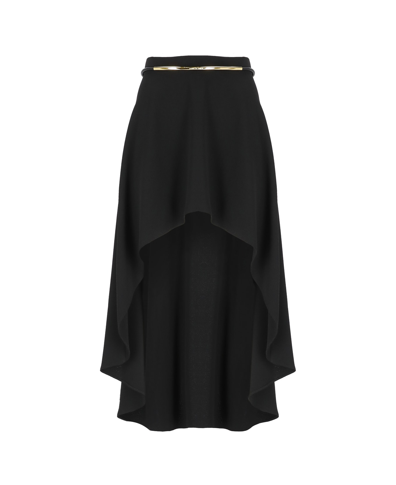 Elisabetta Franchi Crepe Skirt - Black