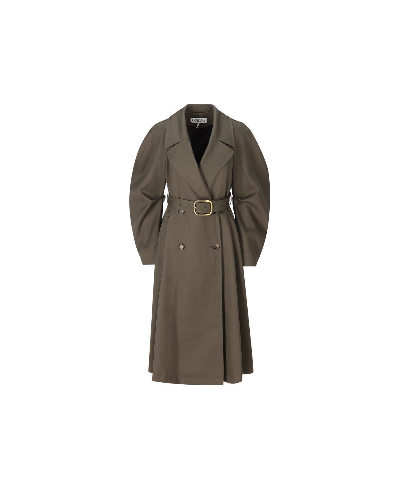 Loewe Cotton Treanch Coat - Loden green
