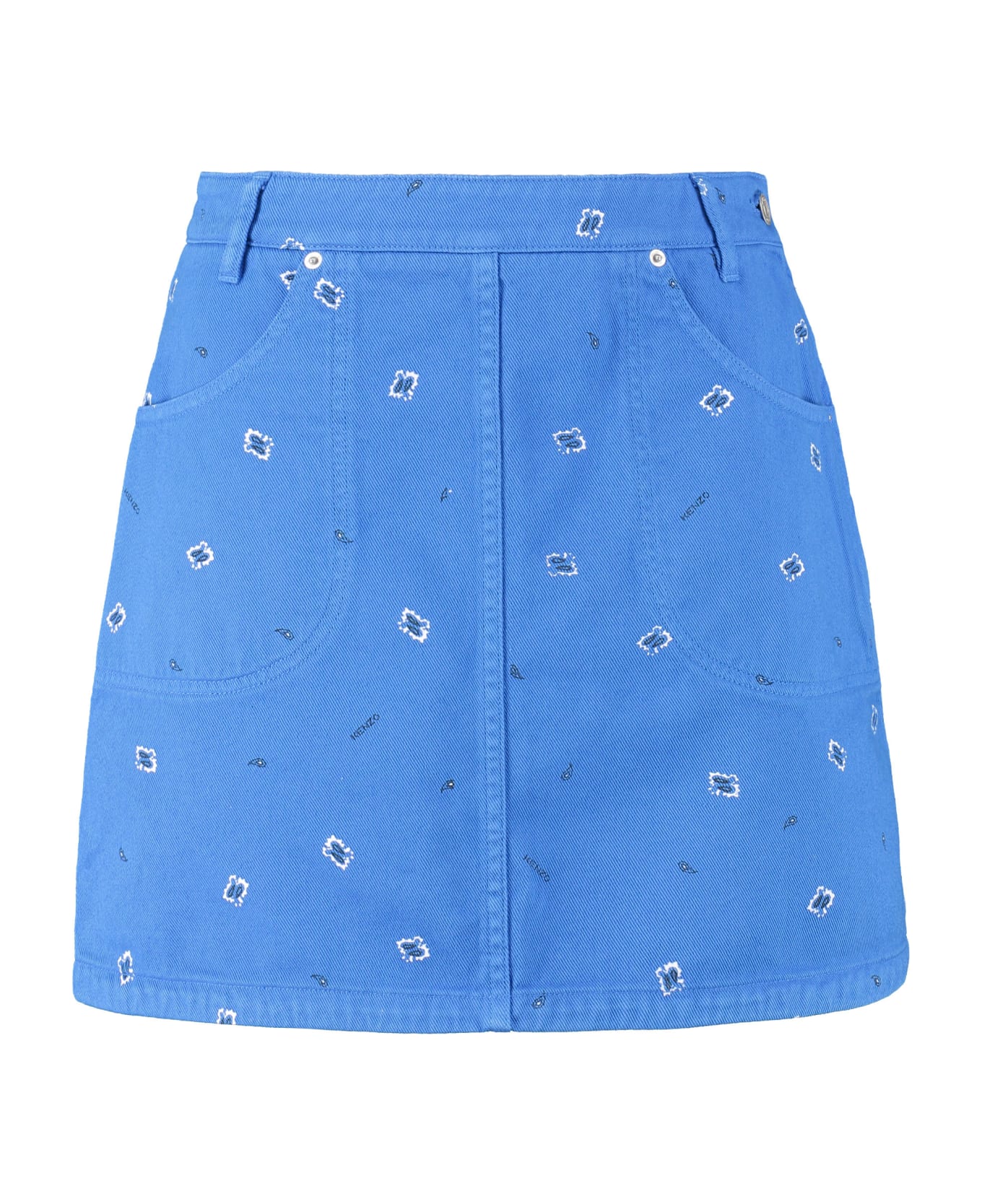 Kenzo Denim Mini Skirt - blue