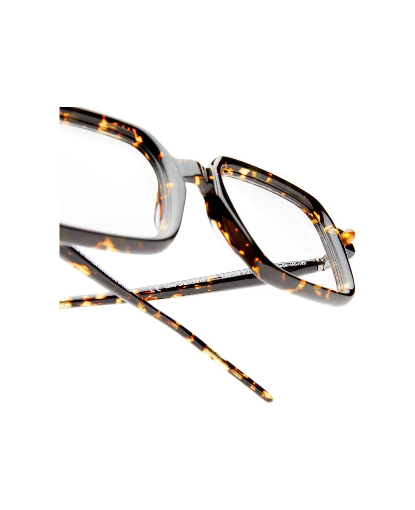 Kuboraum Maske P21 Hof Havana Fire Black Glasses - Marrone