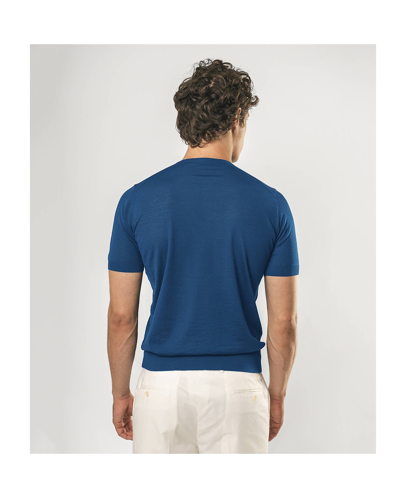 Larusmiani Crewneck Roquebrune T-Shirt - Blue