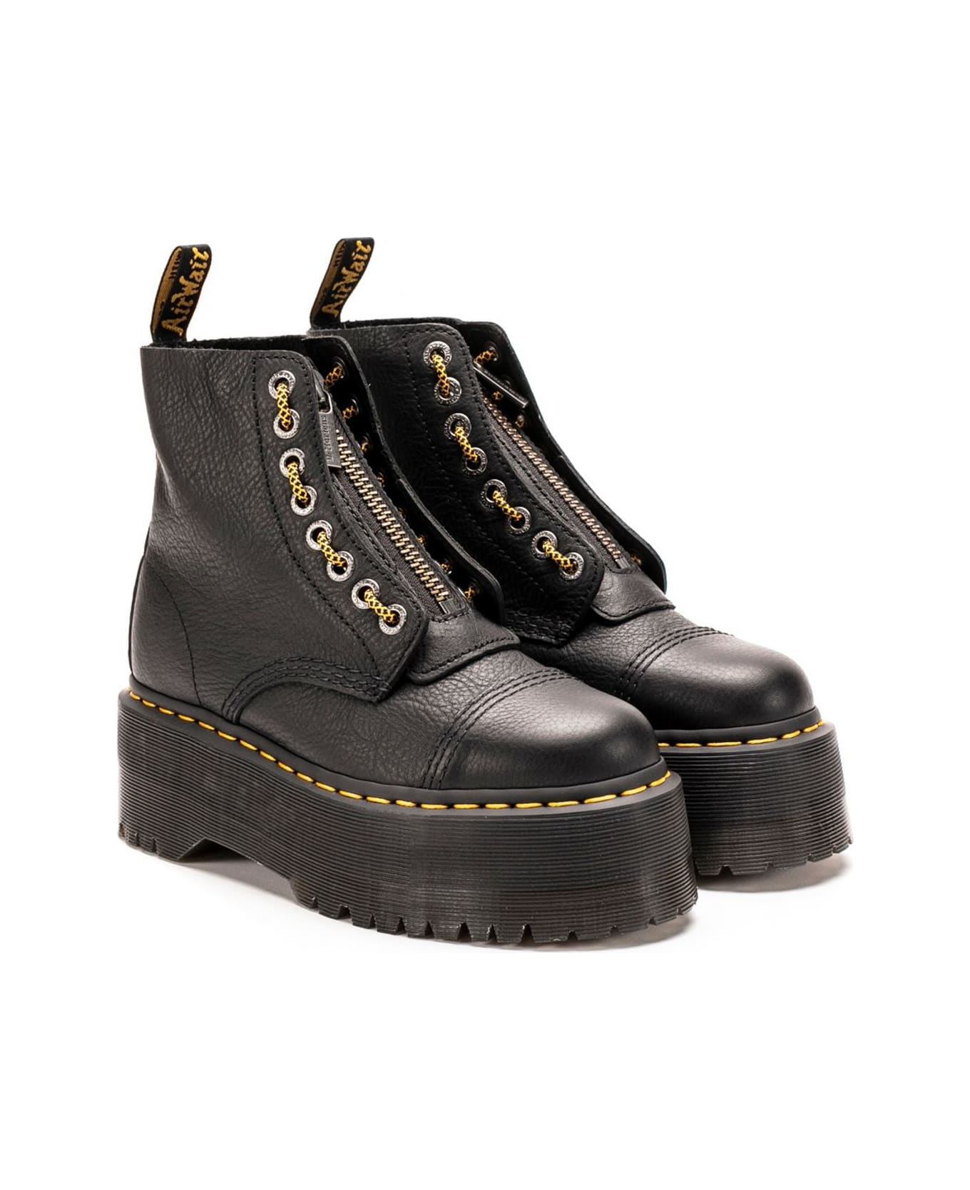 Dr. Martens Sinclair Platform Boots - Black Pisa