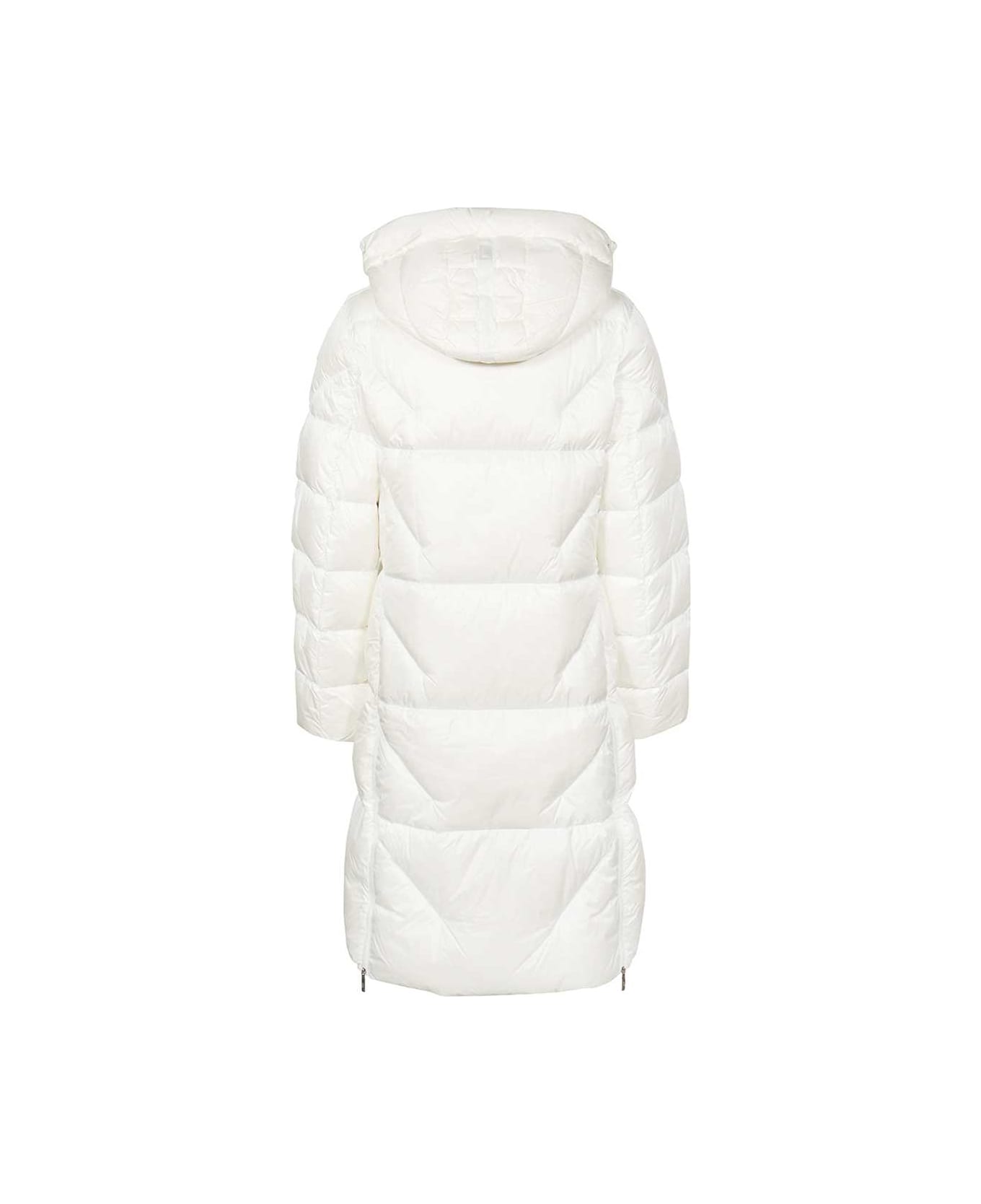 Parajumpers Leonie Long Hooded Down Jacket - White
