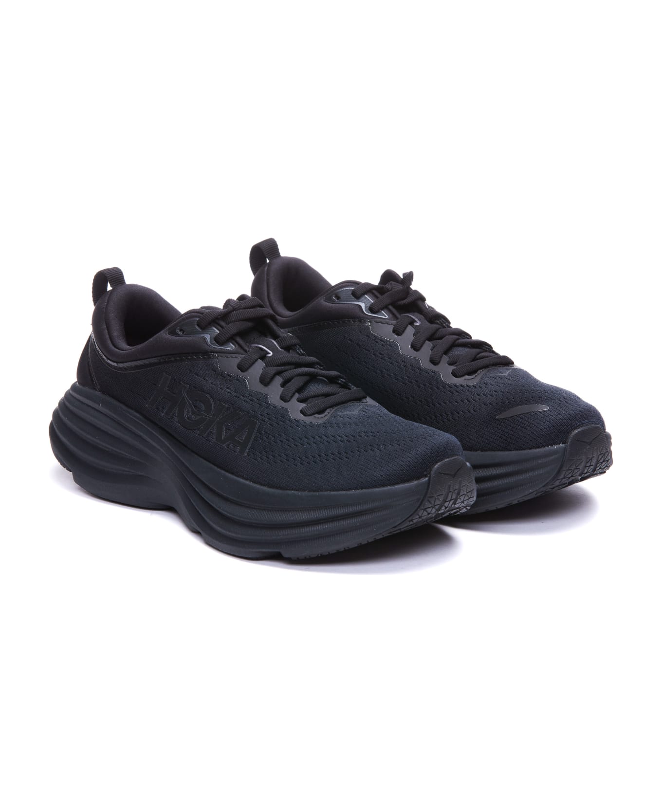 Hoka Bondi 8 Sneakers - Saint Laurent buckle-detail leather ankle boots Schwarz