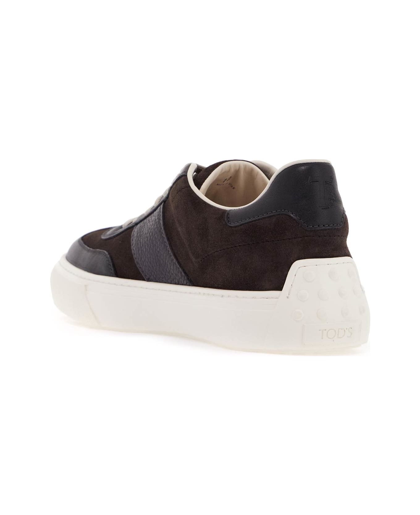 Tod's Leather Sneakers For Everyday - B603(HEMATITE)+S404(FANGO)+B602(GRAFITE) (Brown)