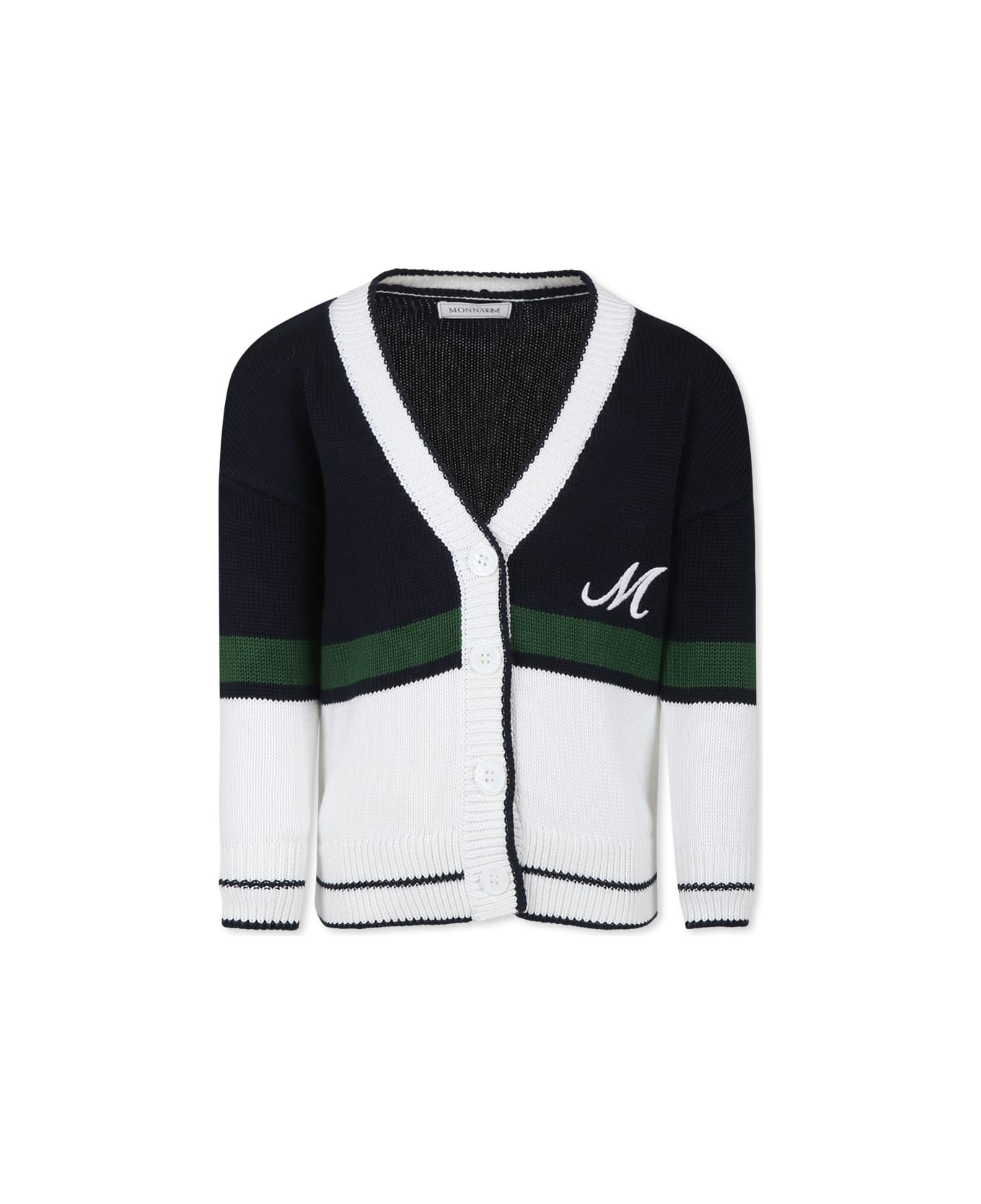 Monnalisa Multicolor Cardigan For Girl With Logo - Multicolor