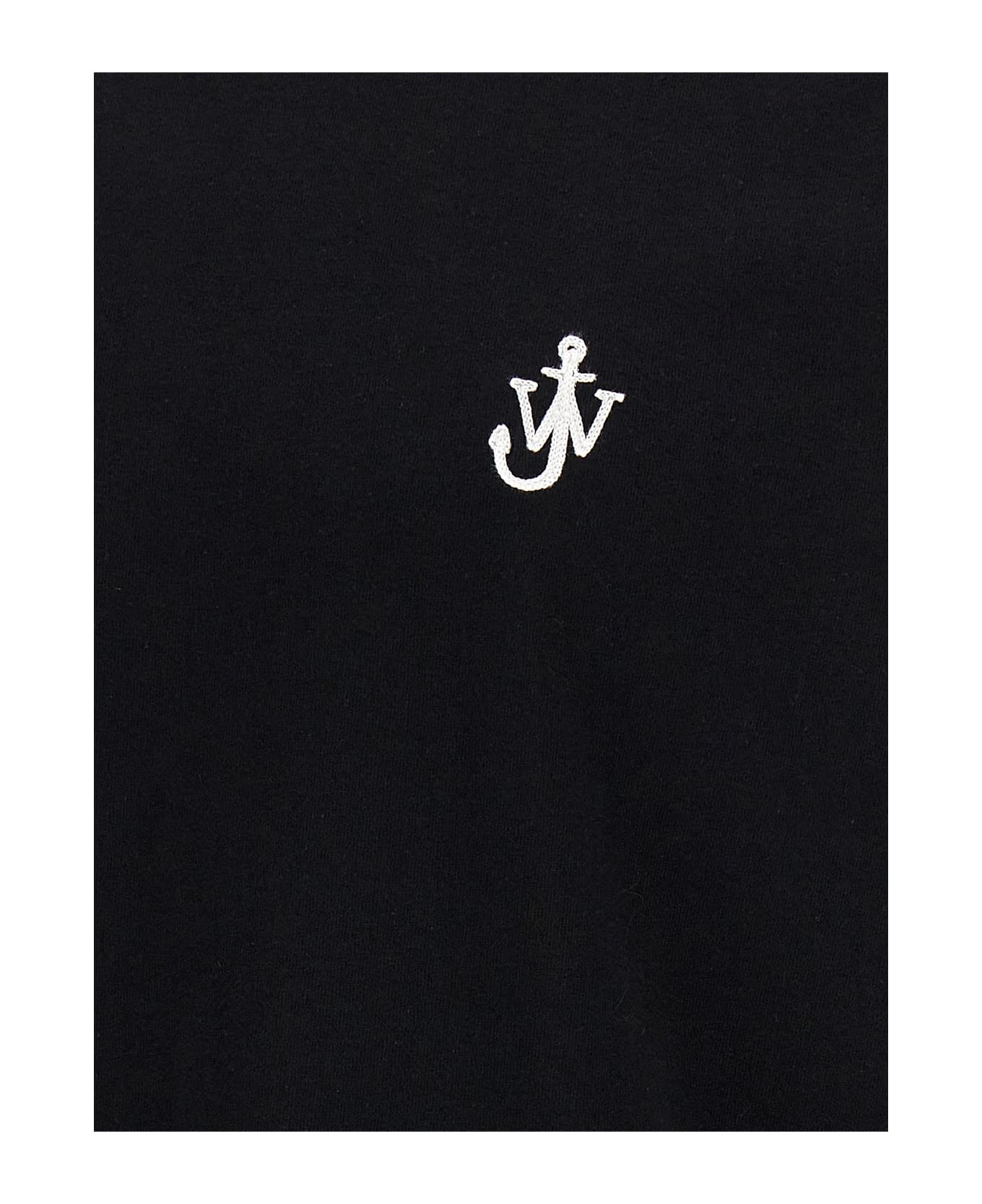 J.W. Anderson Anchor Embroidery T-shirt - Black