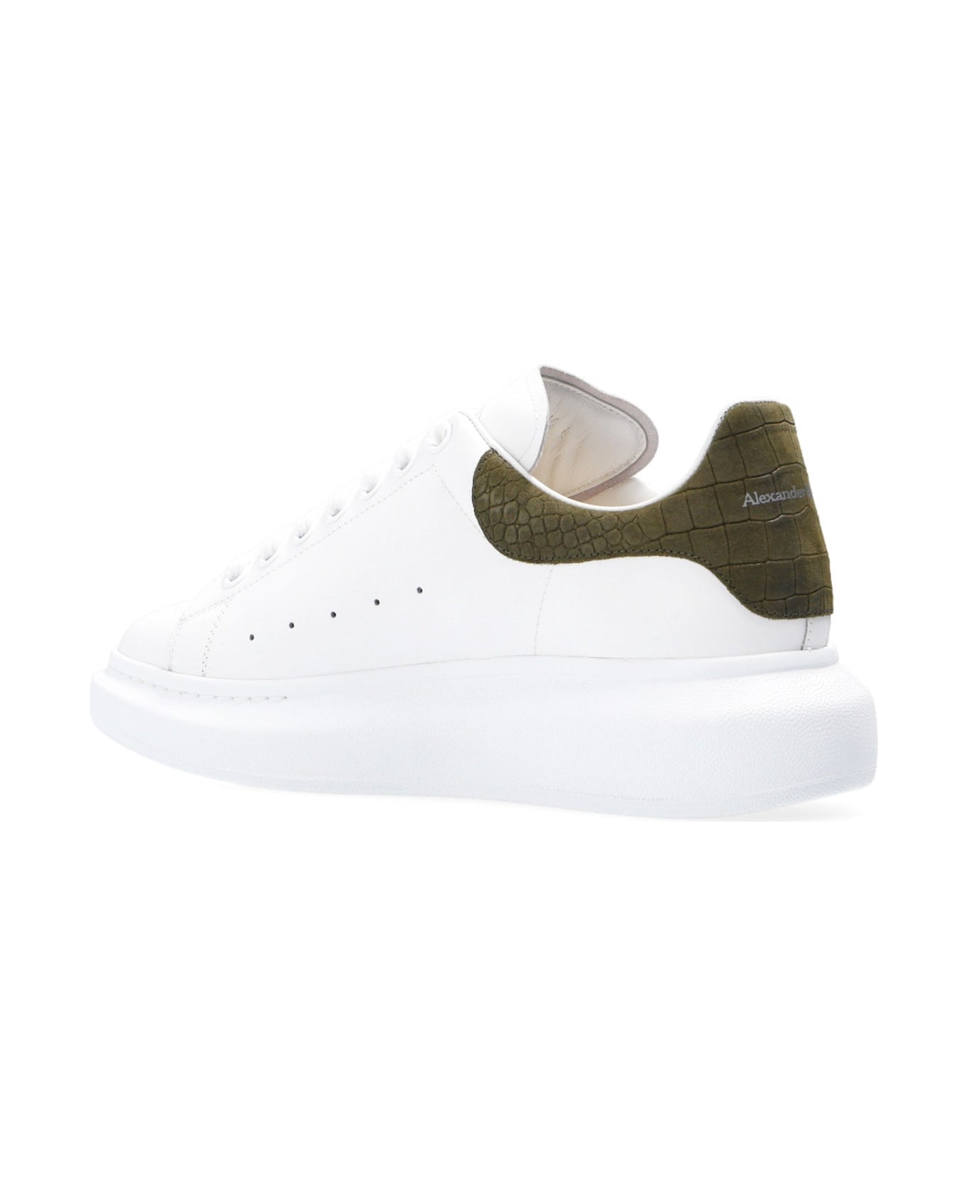 Alexander McQueen Crocodile Oversized Sneakers - White