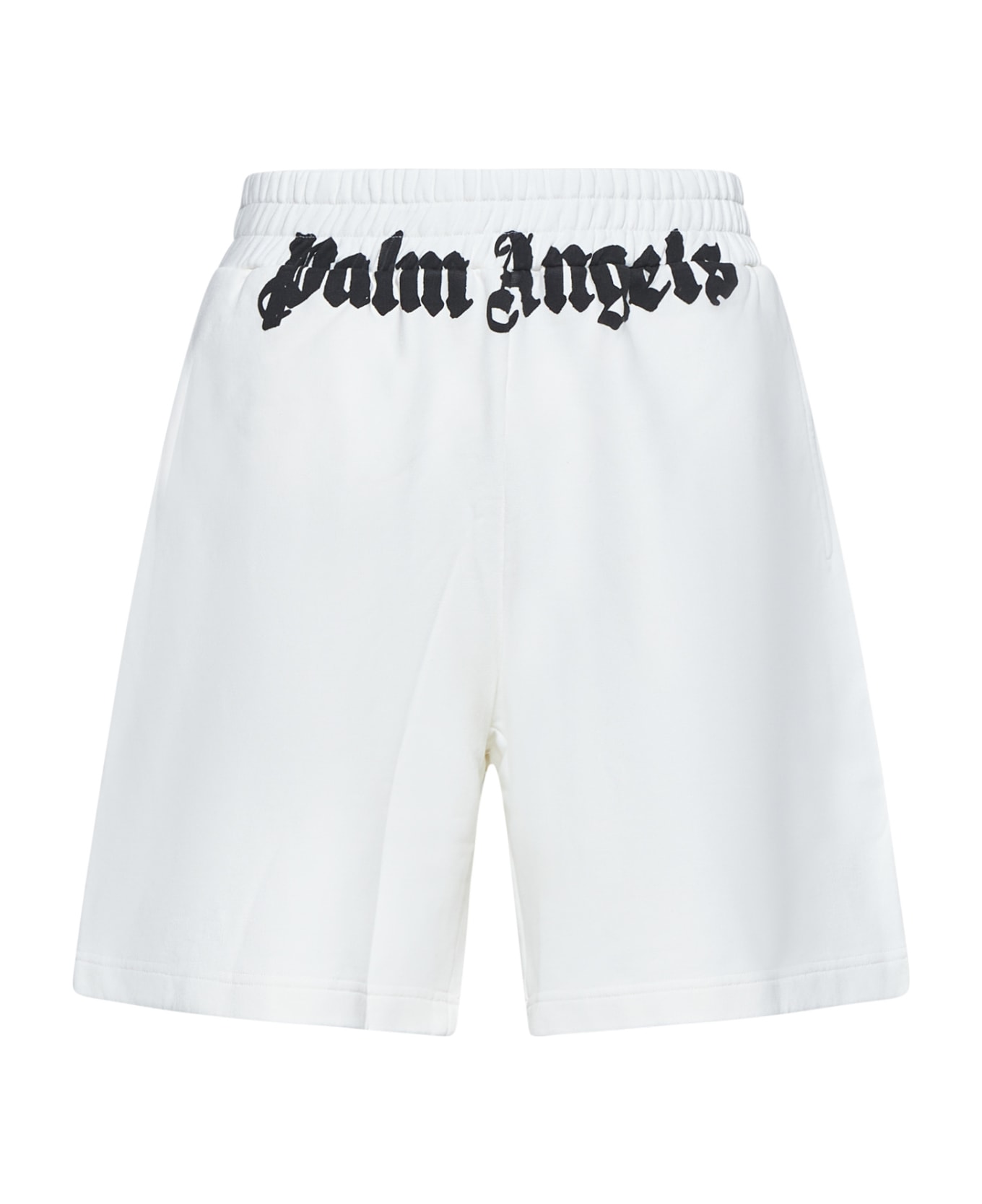 Palm Angels Sporty Bermuda Shorts - Off white black