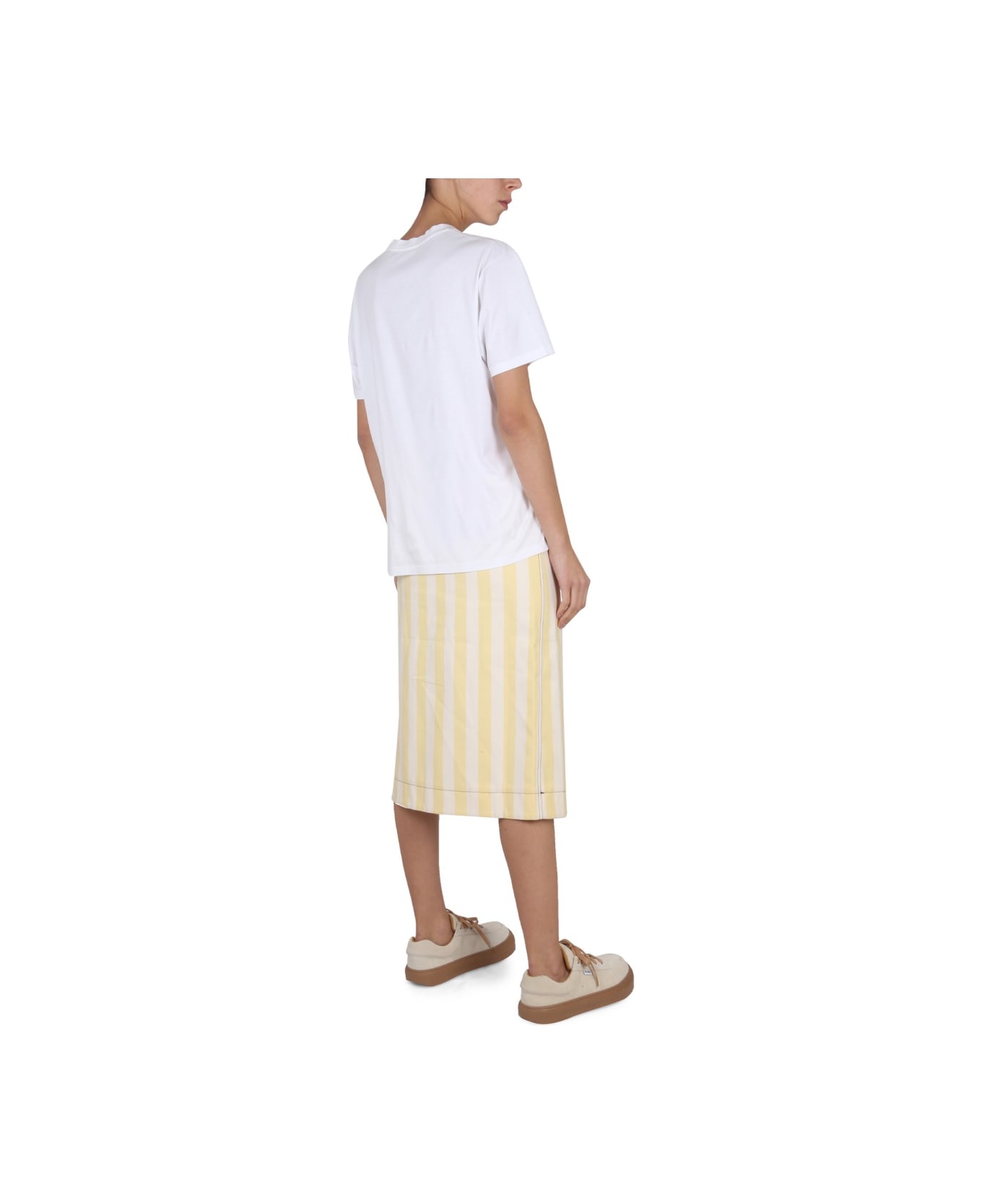 Sunnei Striped Pattern Skirt - BEIGE スカート
