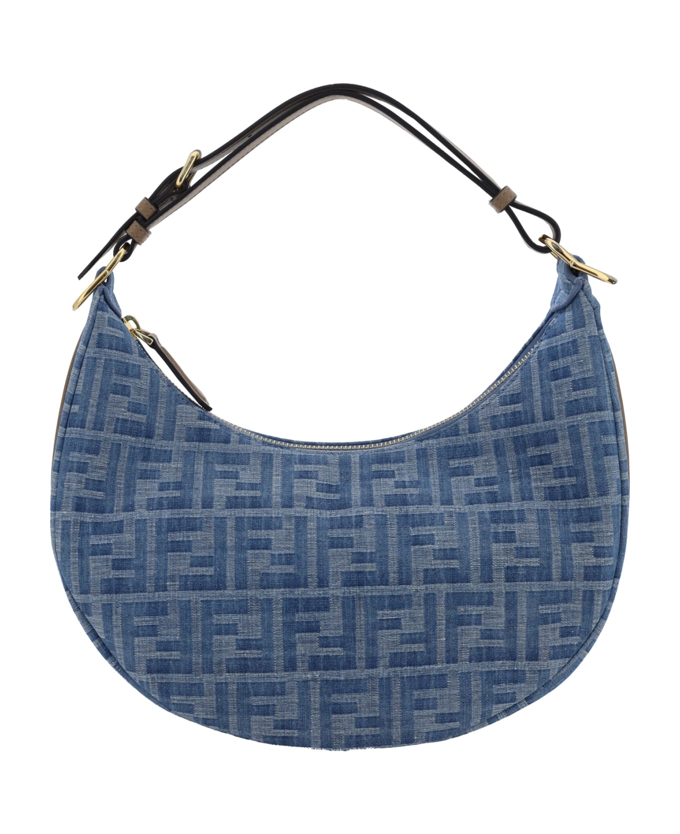 Fendi graphy Small Handbag - Denim+sand+ovi+os